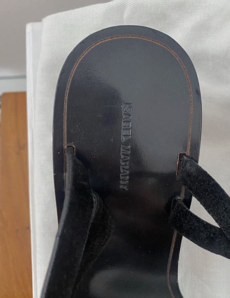 Isabel Marant Isabel Marant - black suede studded sandals - size 38 Size US 8 / IT 38 - 5 Thumbnail