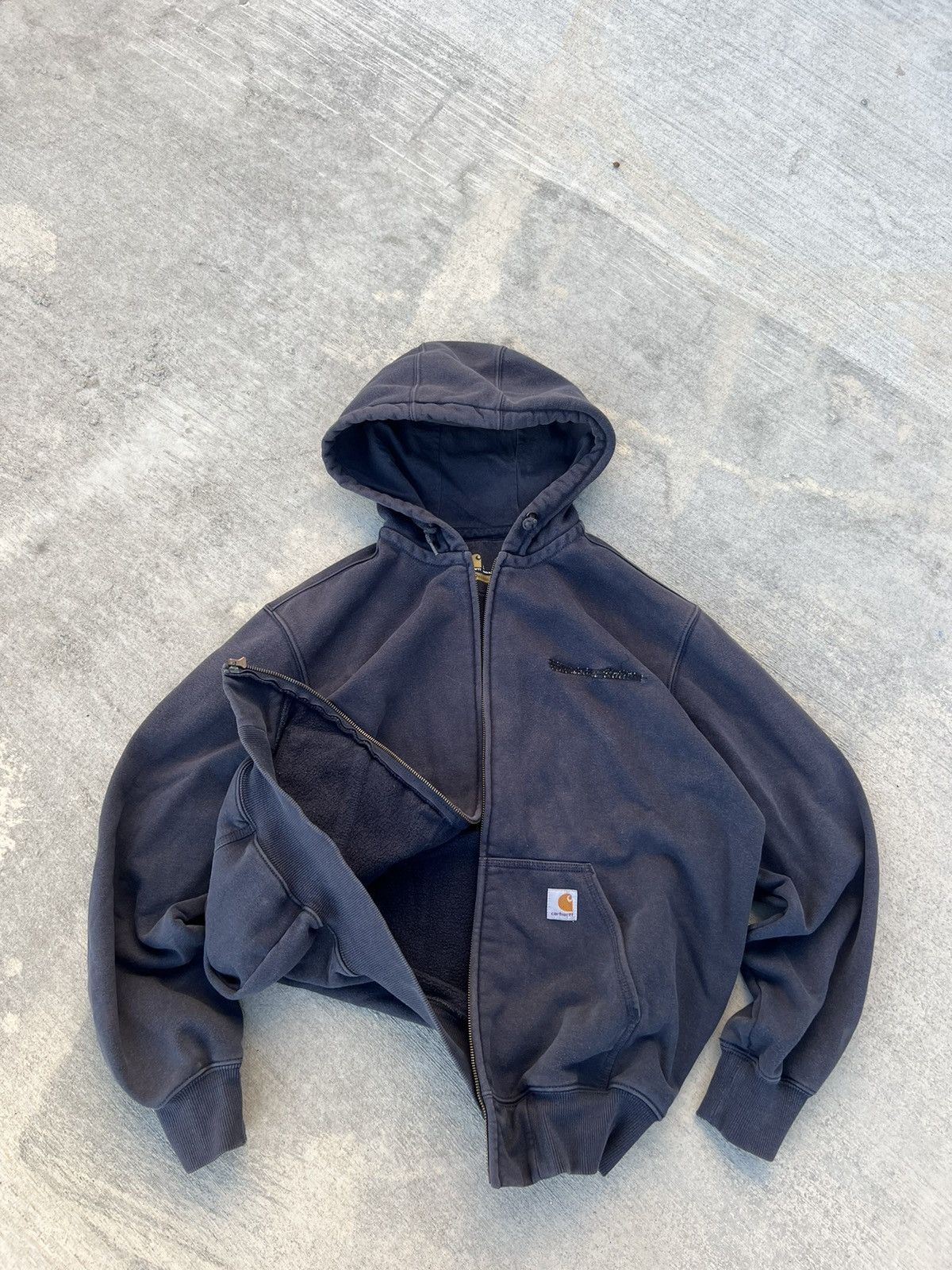 Carhartt 00s Vintage Carhartt Zip Hoodie Faded Size US L / EU 52-54 / 3 - 10 Thumbnail