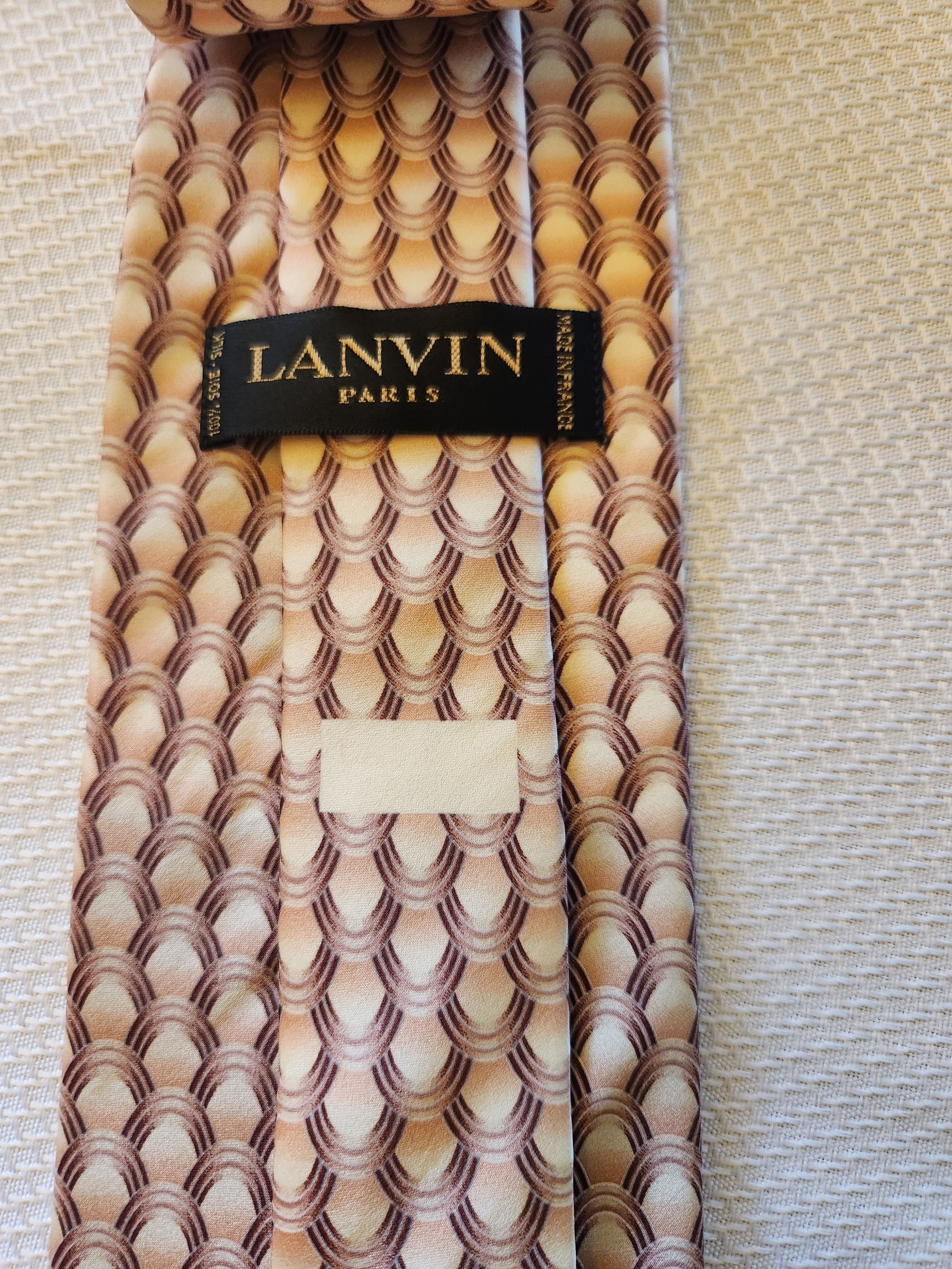 Lanvin NWOT Lanvin P.aris Made in France 100% Silk Necktie Size ONE SIZE - 2 Thumbnail