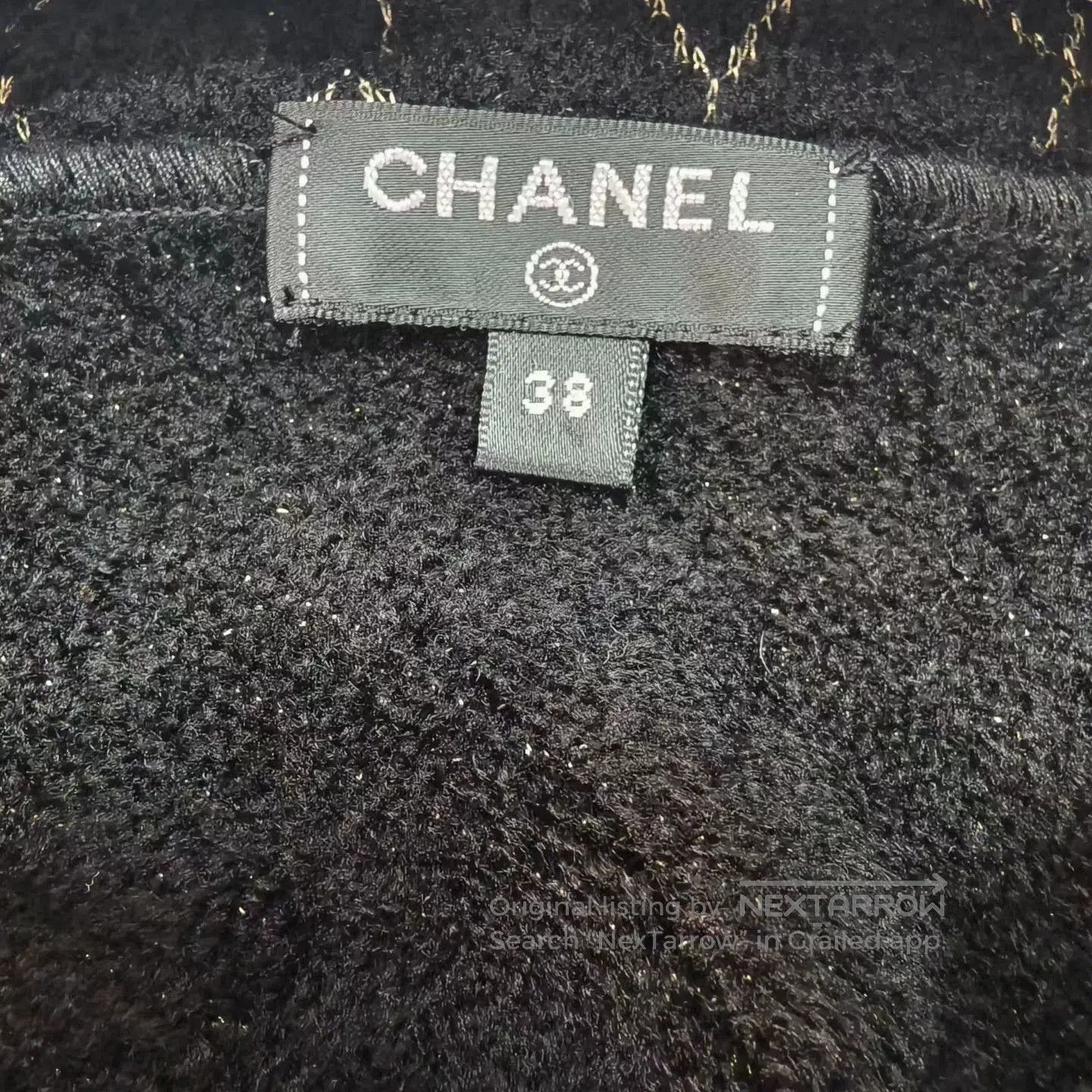 Chanel Chanel Black Gold Zip Hoodie. Size US XS / EU 42 / 0 - 4 Thumbnail