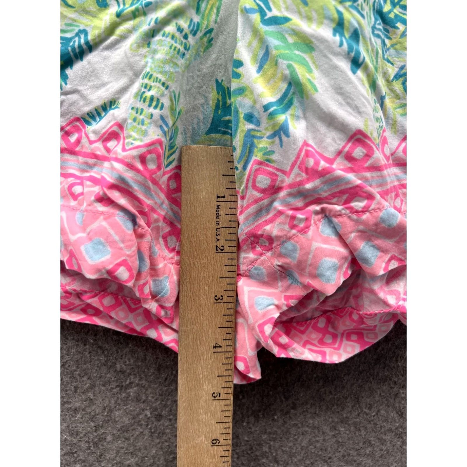 Lilly Pulitzer Lilly Pulitzer Shorts Womens Large Multicolor Tropical Floral Rayon Hot Pants Size 36" / US 14 / IT 50 - 6 Thumbnail