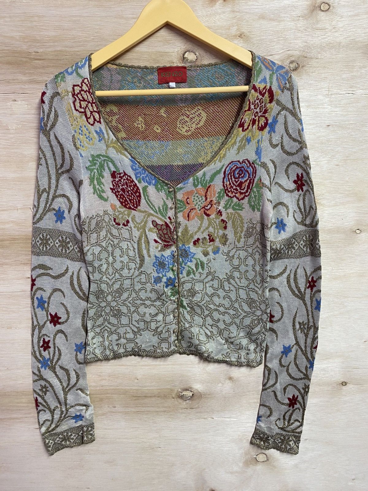 Kenzo Vintage Kenzo cardigan full hand made Size M / US 6-8 / IT 42-44 - 1 Thumbnail