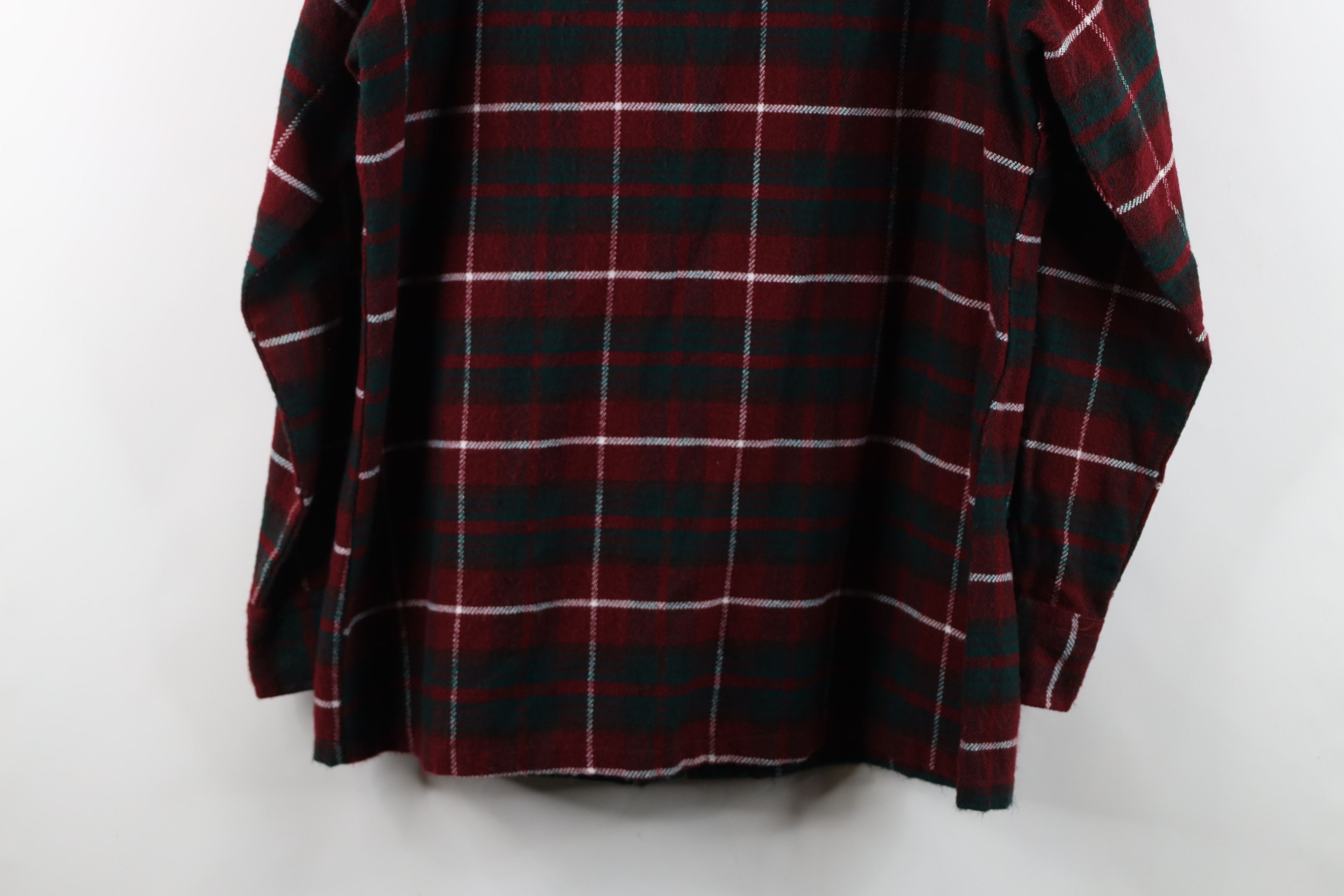 Vintage Vintage 70s Streetwear Knit Collared Button Shirt Plaid Size XS / US 0-2 / IT 36-38 - 11 Thumbnail
