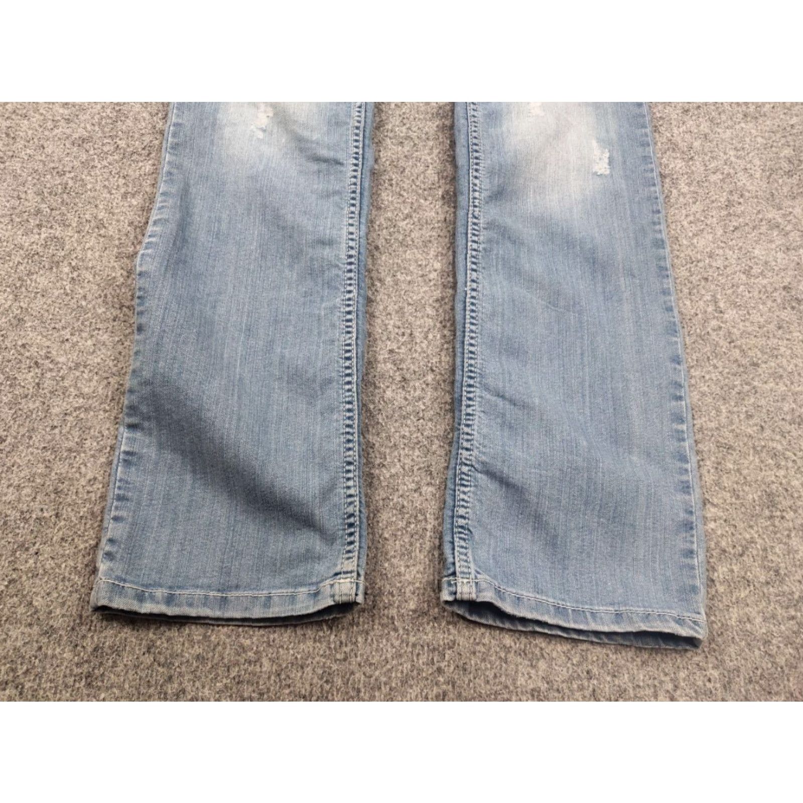 John Galliano VINTAGE John Galliano Jeans Denim 29 Blue 90s Art Biker Logo Distressed 5-Pocket Vintage John Galliano Mens Size US 29 - 7 Thumbnail
