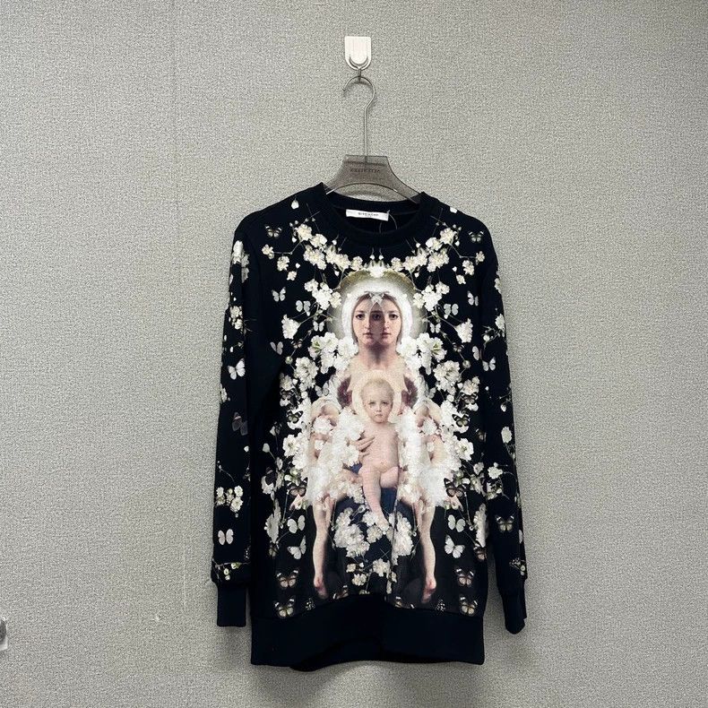 Givenchy Givenchy Notre Dame Starry Round Neck Hoodie 2505-Nextarrow Size US XS / EU 42 / 0 - 1 Thumbnail