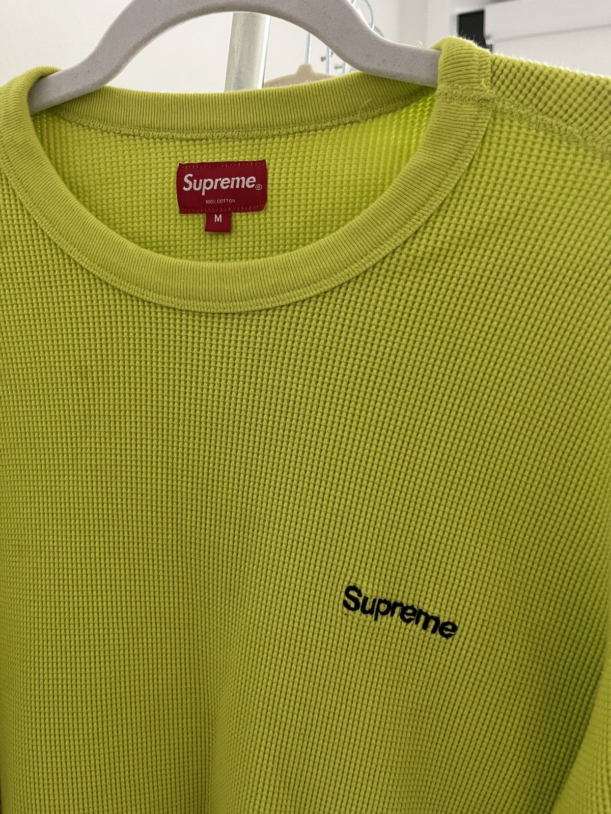Supreme Supreme Neon Green Sweatshirt Size US M / EU 48-50 / 2 - 2 Thumbnail