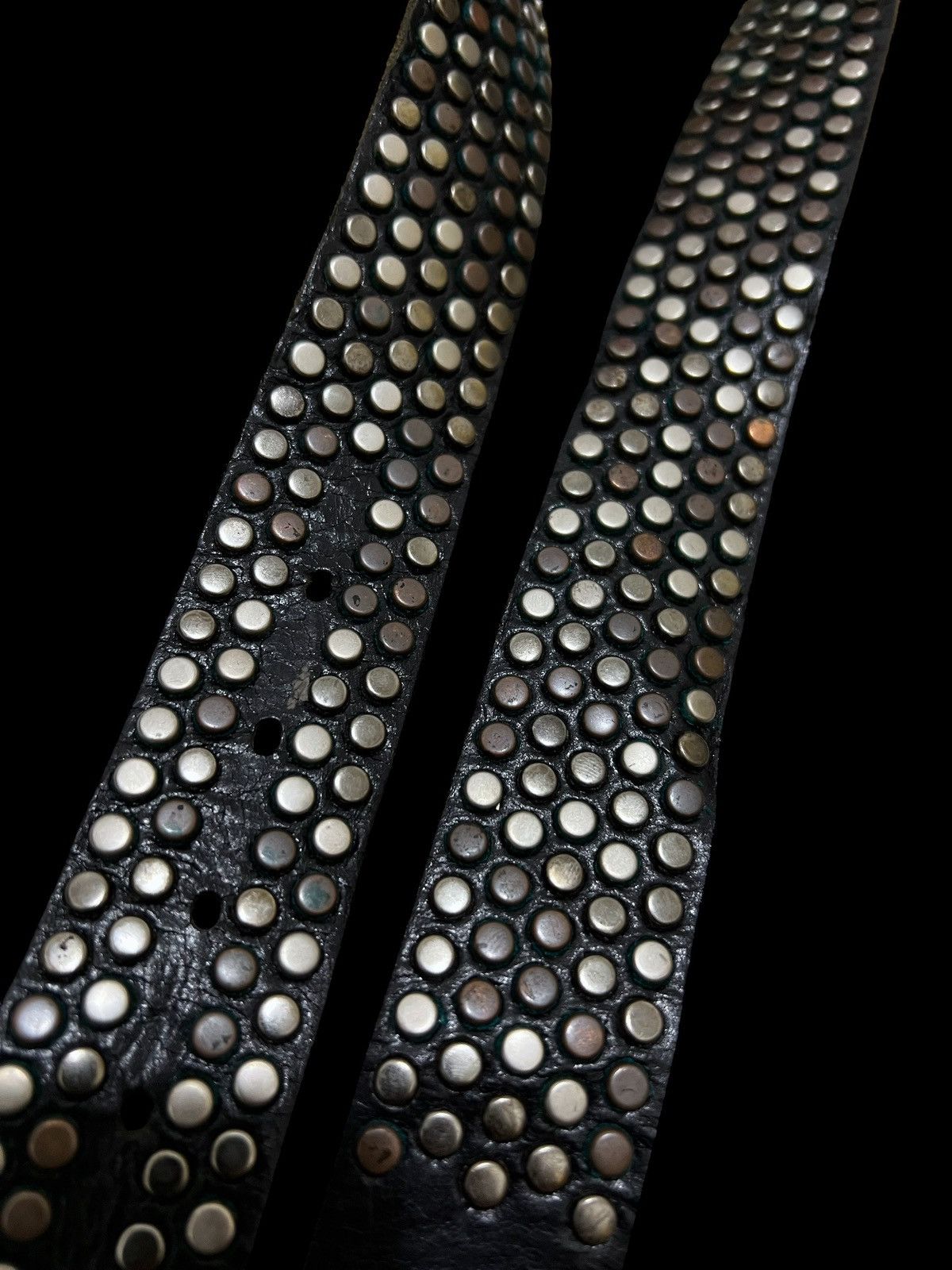 If Six Was Nine × Le Grande Bleu (L.G.B.) Vintage studed belt Size ONE SIZE - 3 Thumbnail