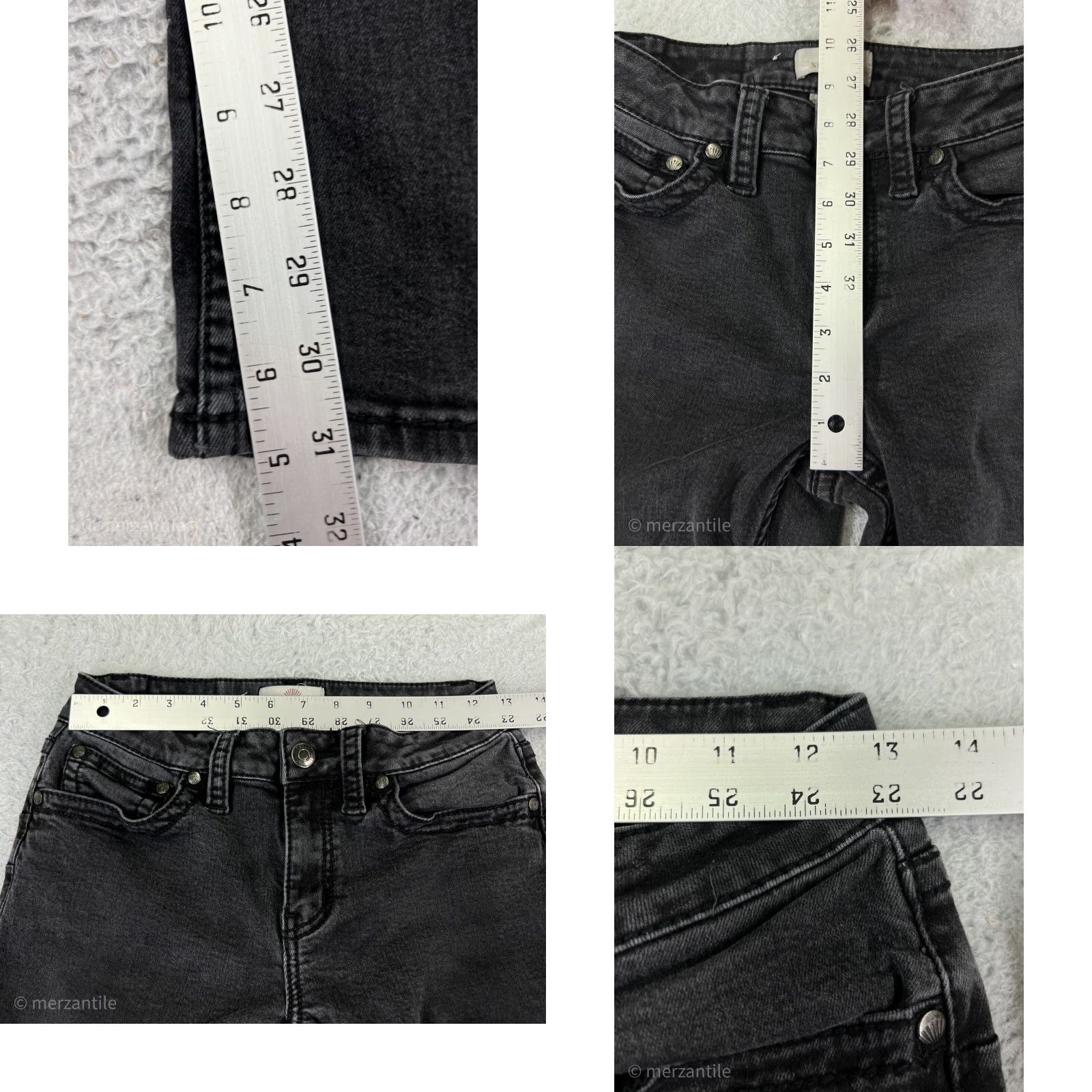 Vintage Shyanne Jeans Women's 24 Black Denim Bootcut Embroidered 5-Pocket Stretch Regular Vintage: No Size 42" / US 20 - 9 Thumbnail