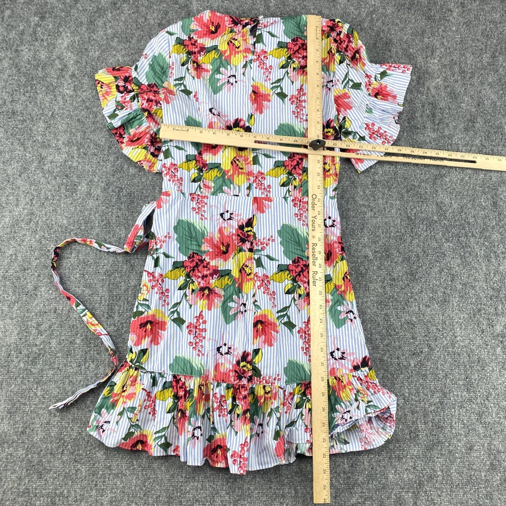 Drew **Drew Women's Blue Floral Wrap Mini Dress USA** User: **Drew Women's Small Blue Floral Wrap Mini Dress USA** Size S / US 4 / IT 40 - 6 Thumbnail