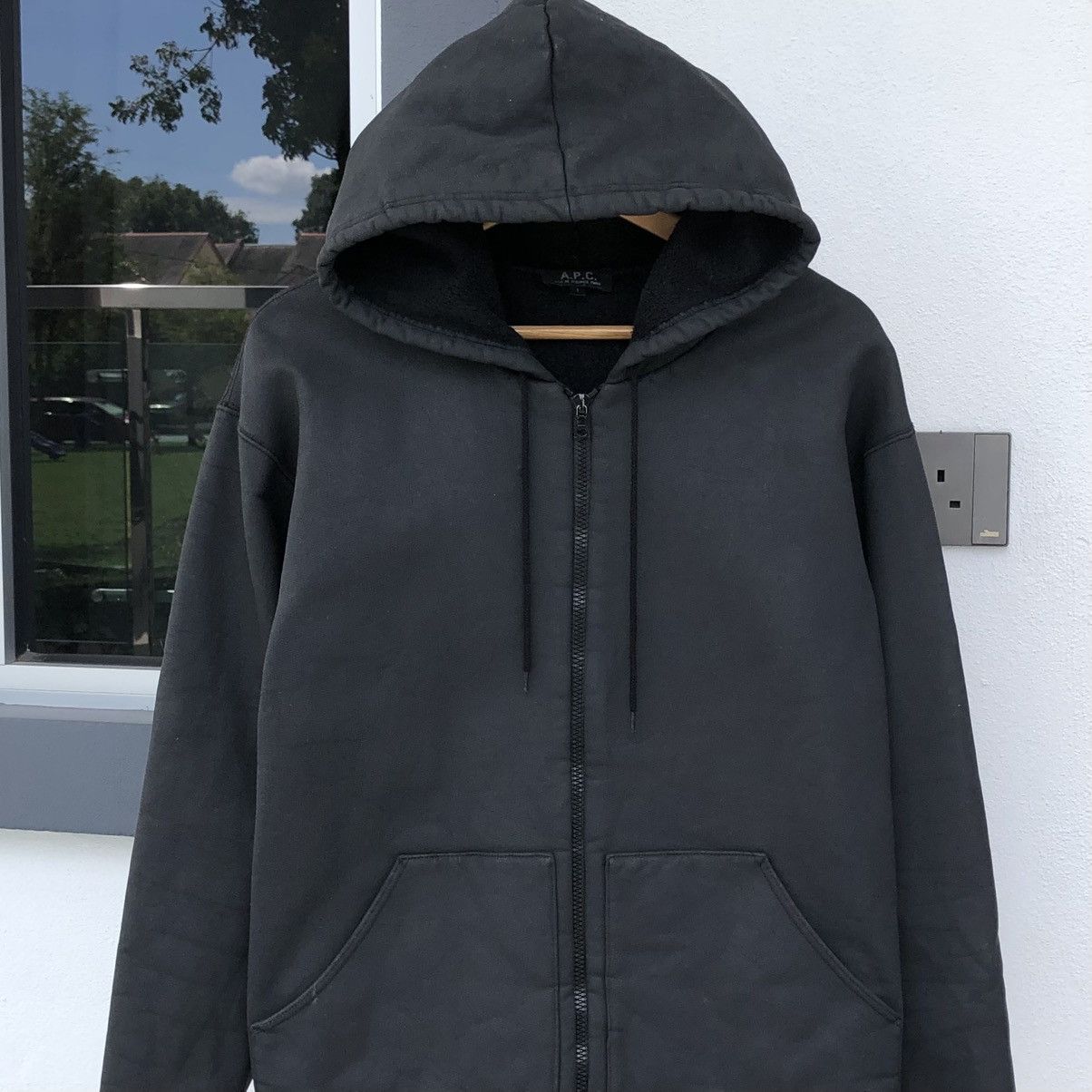 A.P.C. Vintage A.P.C Plain Zipper Hoodie Sweatshirts/Jacket Size US M / EU 48-50 / 2 - 3 Thumbnail