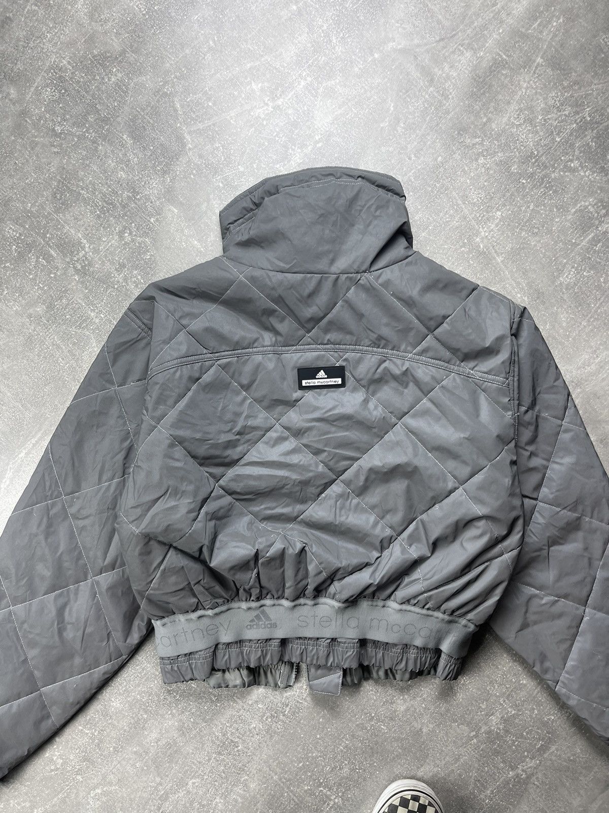 Adidas × Stella McCartney Adidas Stella McCartney Reflective Quilted Jacket Gray Size M / US 6-8 / IT 42-44 - 12 Thumbnail