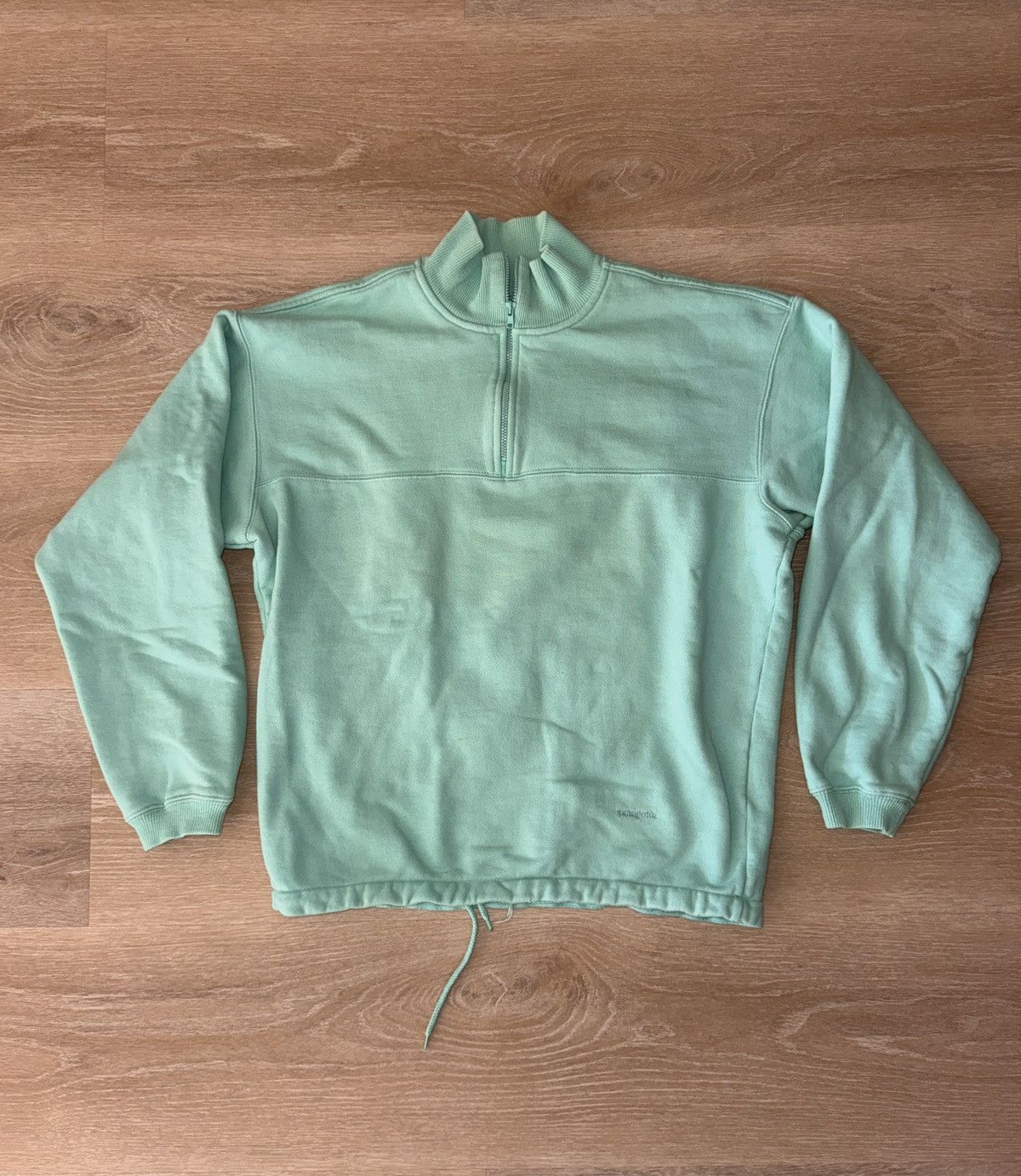 Patagonia Vintage Patagonia Quarter Zip Teal Sweatshirt Size US S / EU 44-46 / 1 - 1 Thumbnail