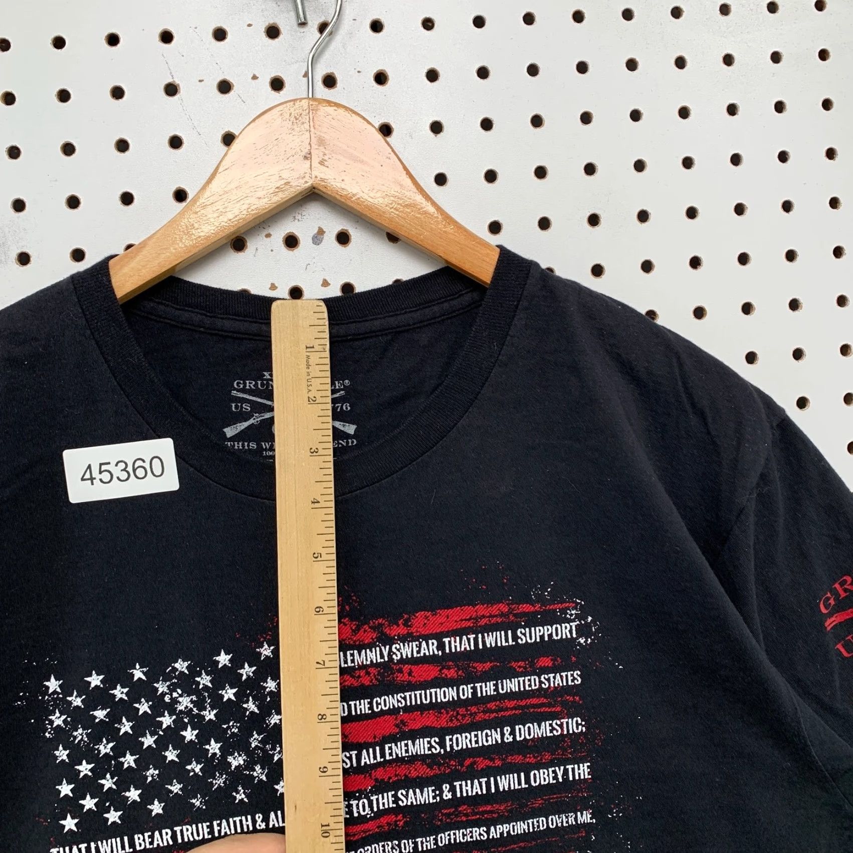 Vintage Grunt Style Shirt Mens XL Black I Do Solemnly Swear USA Flag Military Army Shirt XL Mens Black I Do Solemnly Swear USA Flag Military Army Size US XL / EU 56 / 4 - 6 Thumbnail