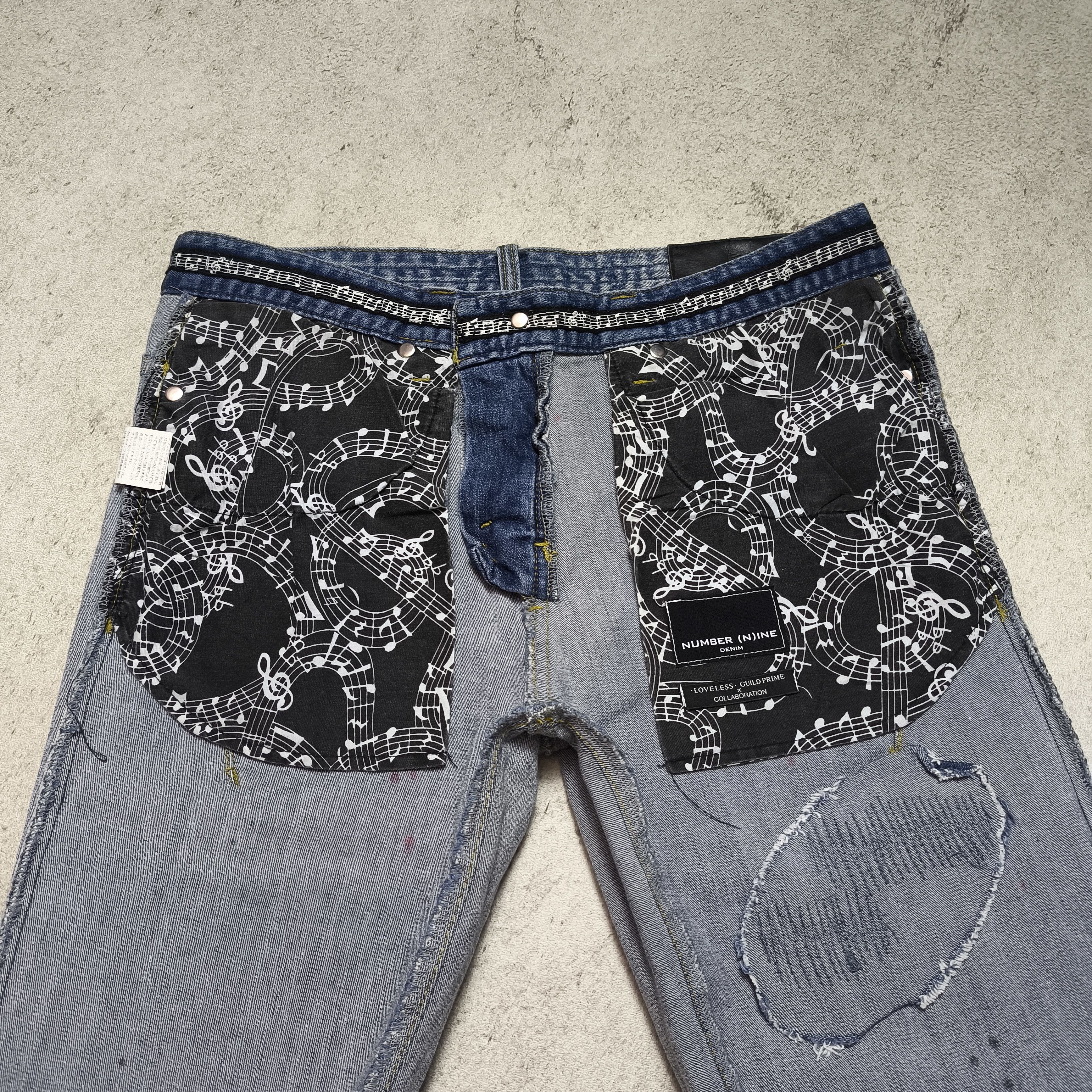 Number (N)ine Number Nine x Loveless Guild Prime Denim Pants Size US 30 / EU 46 - 15 Thumbnail
