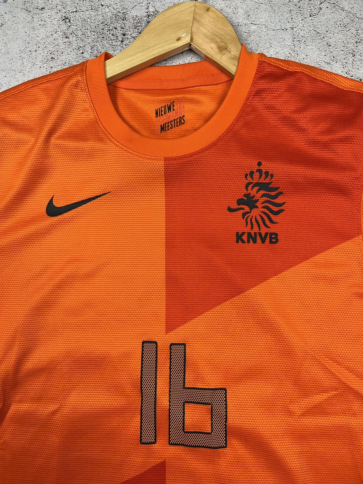 Nike NIKE NETHERLANDS 2012 2013 HOME SOCCER JERSEY #16 V.PERSIE Size US S / EU 44-46 / 1 - 2 Thumbnail