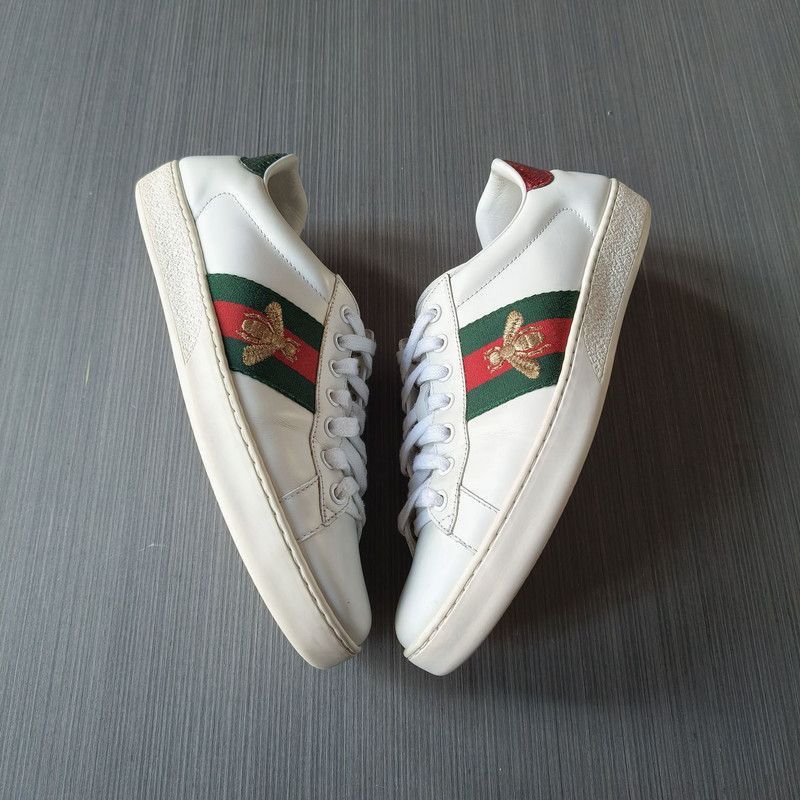 Gucci Gucci Ace Leather Fashion Sneakers Size US 8 / EU 41 - 8 Thumbnail