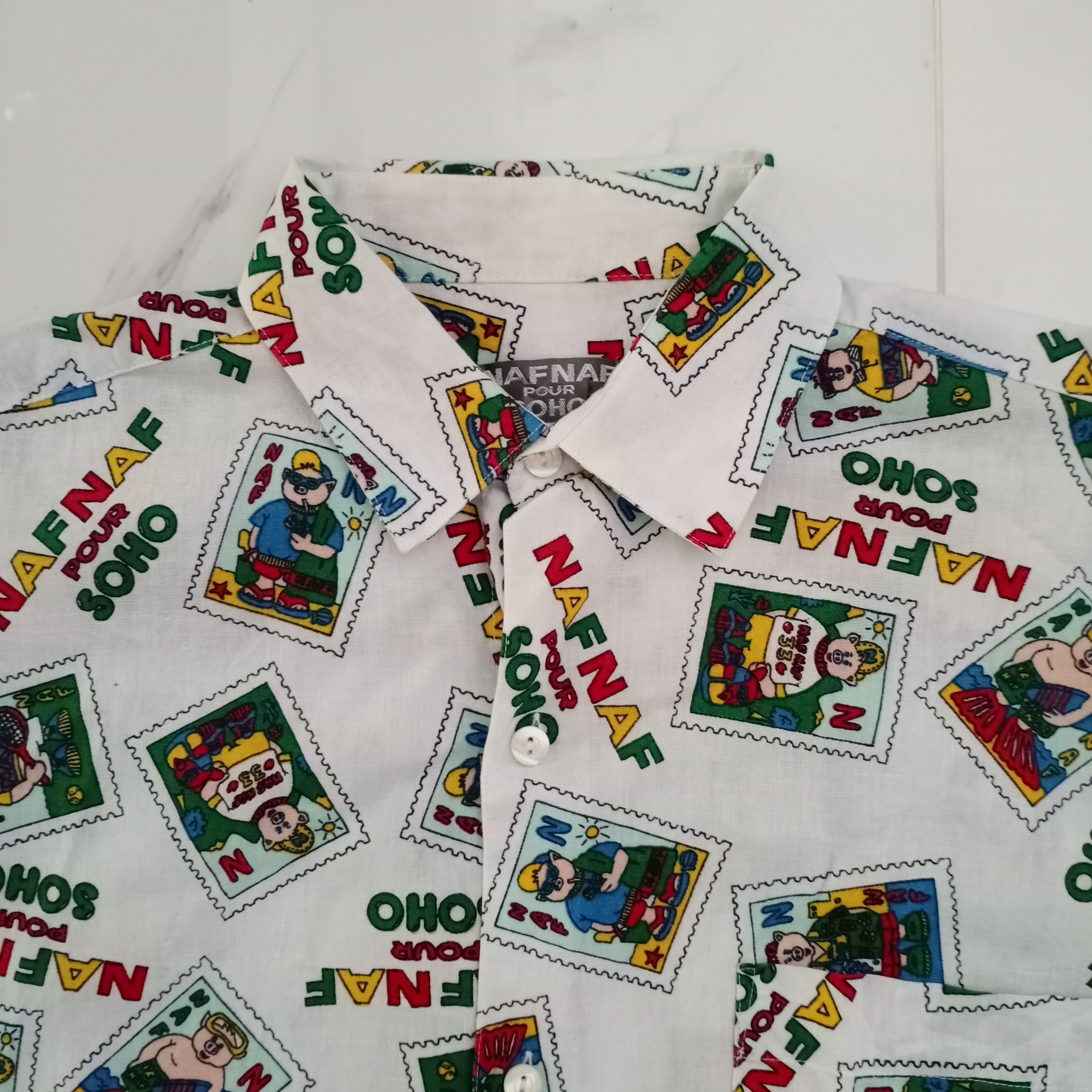 Issey Miyake × Japanese Brand NAF NAF POUR SOHO RARE FULL PRINT PIG HAWAII VINTAGE 90S Size US XL / EU 56 / 4 - 2 Thumbnail