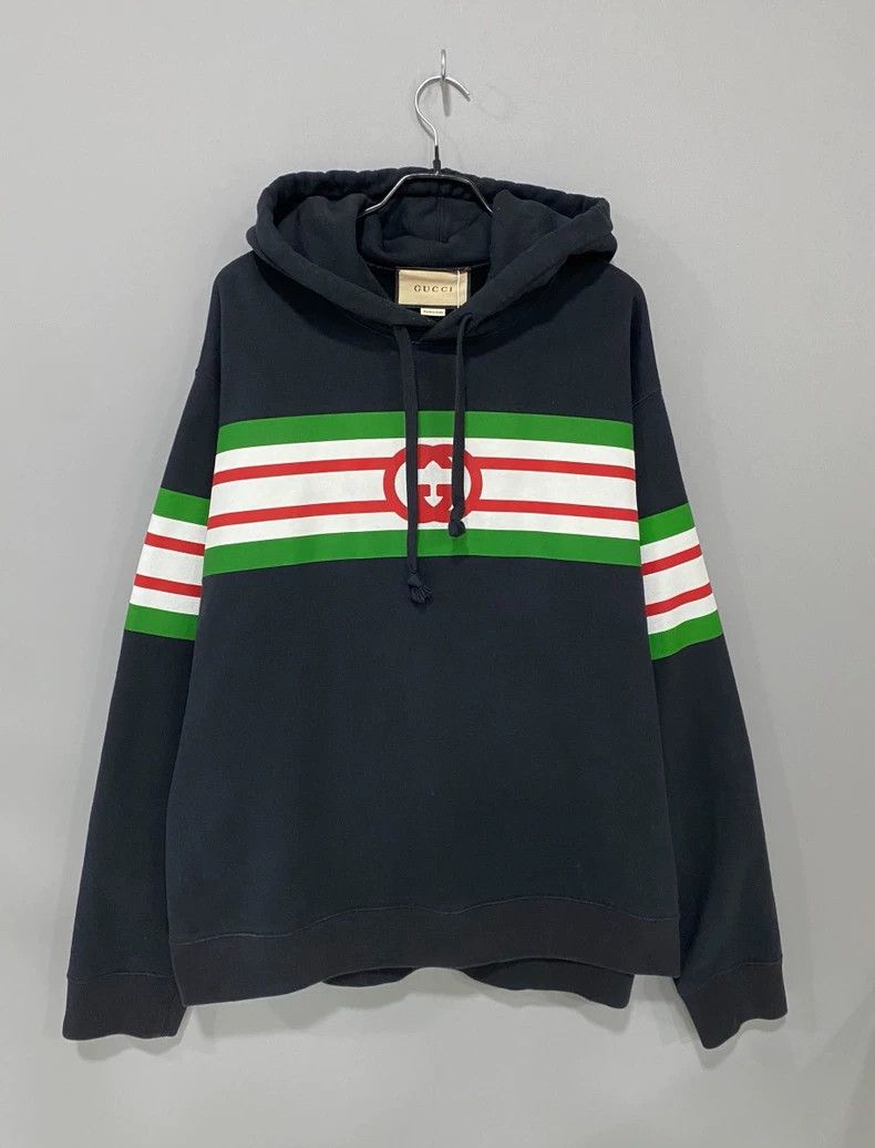Gucci Gucci Classic Striped Hoodie Size US XL / EU 56 / 4 - 1 Thumbnail
