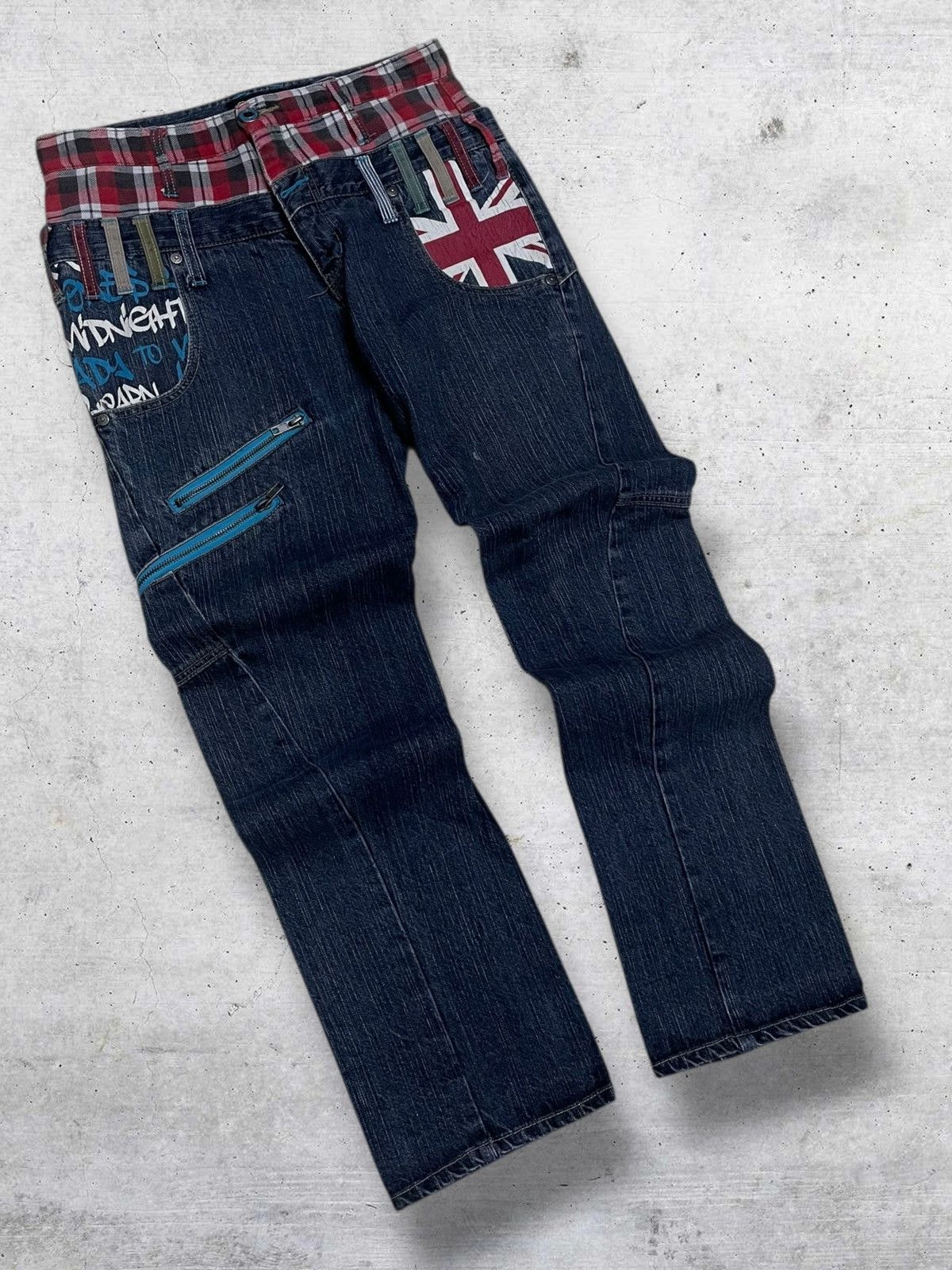 Hysteric Glamour VINTAGE ANTFUL JAPAN CRAFTED UNION JACK PUNK DESIGN OG DENIM Size US 29 - 2 Thumbnail