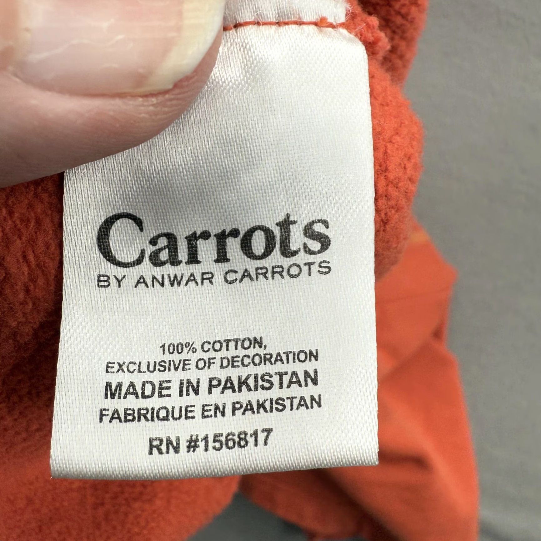 Carrots by Anwar Carrots VINTAGE Carrots by Anwar Carrots Shorts Mens S Orange Sweat Fleece Drawstring Logo Pocket Size US 29 - 5 Thumbnail
