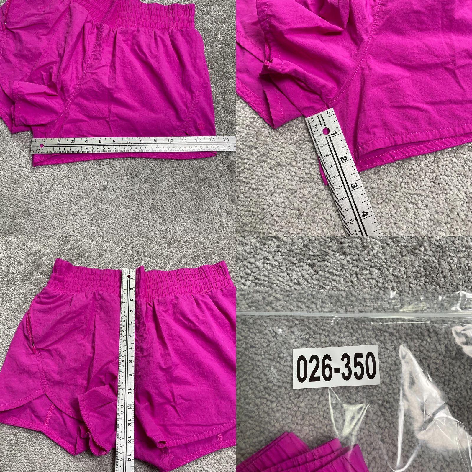 Vintage All In Motion Womens Shorts Athletic Purple 30x2 Medium Size Purple Nylon 100% Breathable Regular Waist) Size 32" / US 10 / IT 46 - 8 Thumbnail