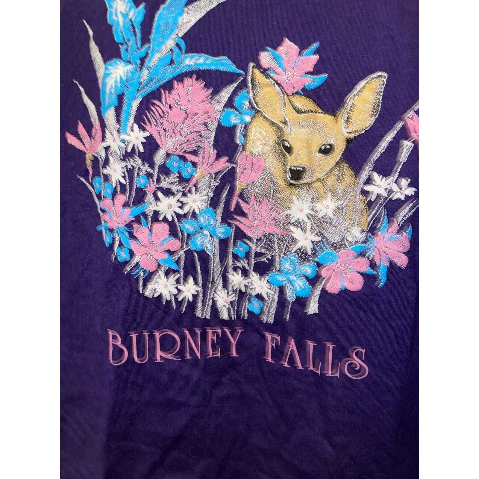 Jerzees Vintage Burney Falls Shirt Fawn Deer Animal Tee VTG 90s M Size US M / EU 48-50 / 2 - 6 Thumbnail