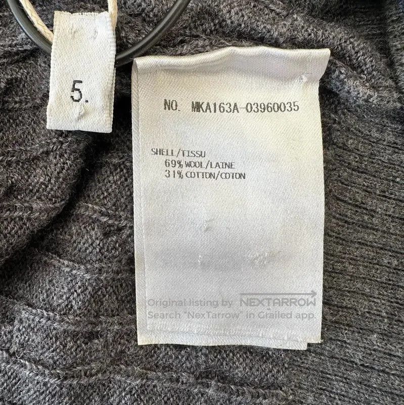 Thom Browne Thom Browne Gray Wool Striped Long Sleeve Sweater . Size US XXL / EU 58 / 5 - 8 Thumbnail