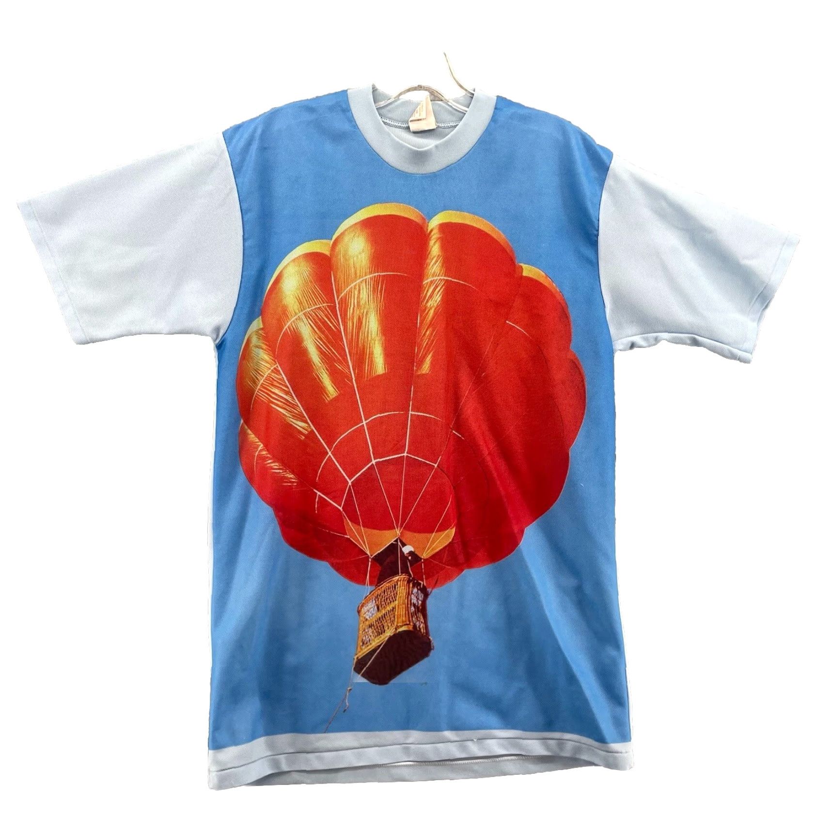 Vintage VTG Permanent - Press T Shirt Mens Large 80's Retro Ballon Graphic Tee Festival Shirt Erwachsenen Blue Cotton Men Mens Large Graphic Print 80s Ballon Size US L / EU 52-54 / 3 - 2 Thumbnail