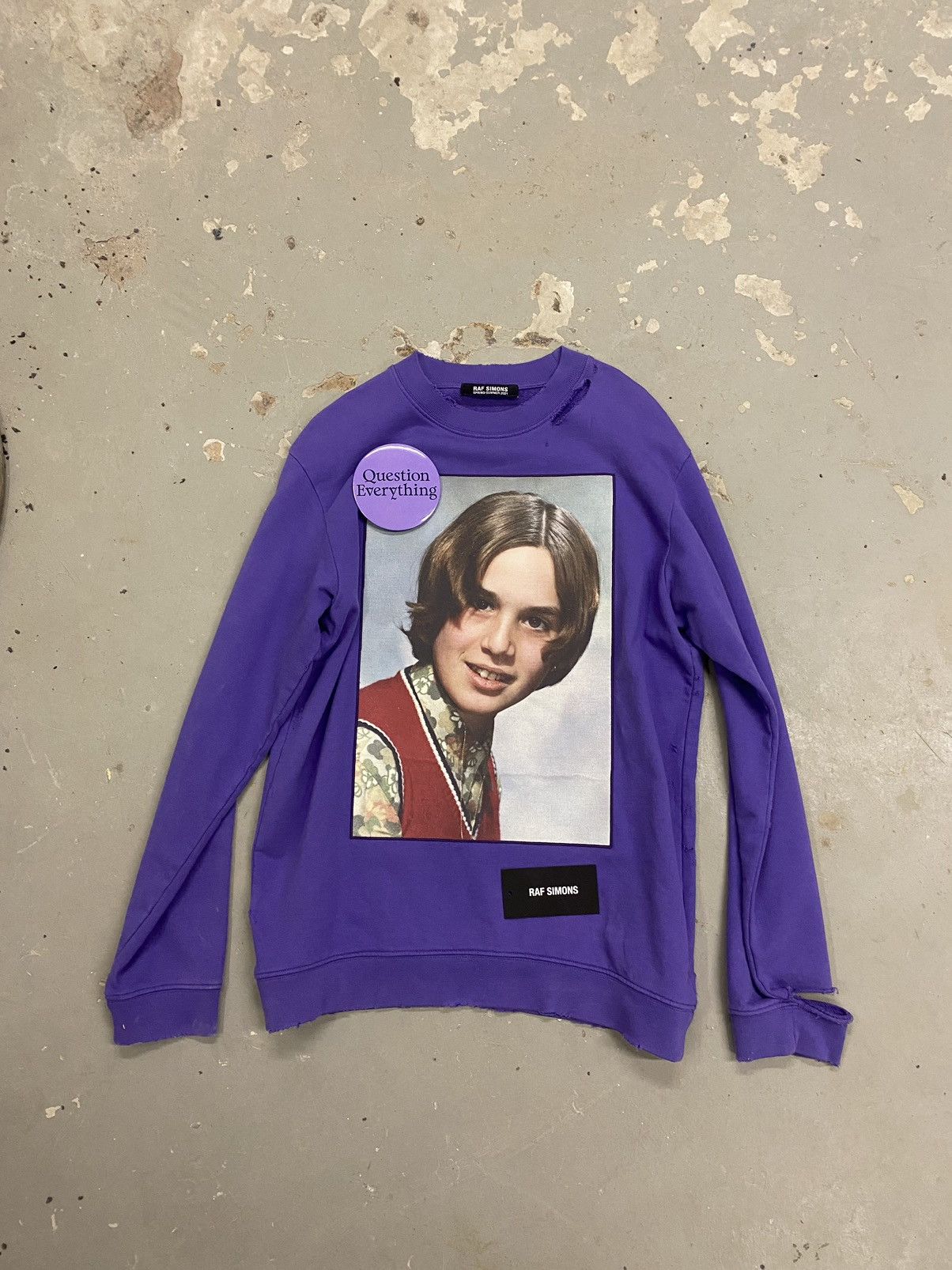 Raf Simons Raf Simons Teenage Dreams Purple Sweater Size US S / EU 44-46 / 1 - 2 Thumbnail