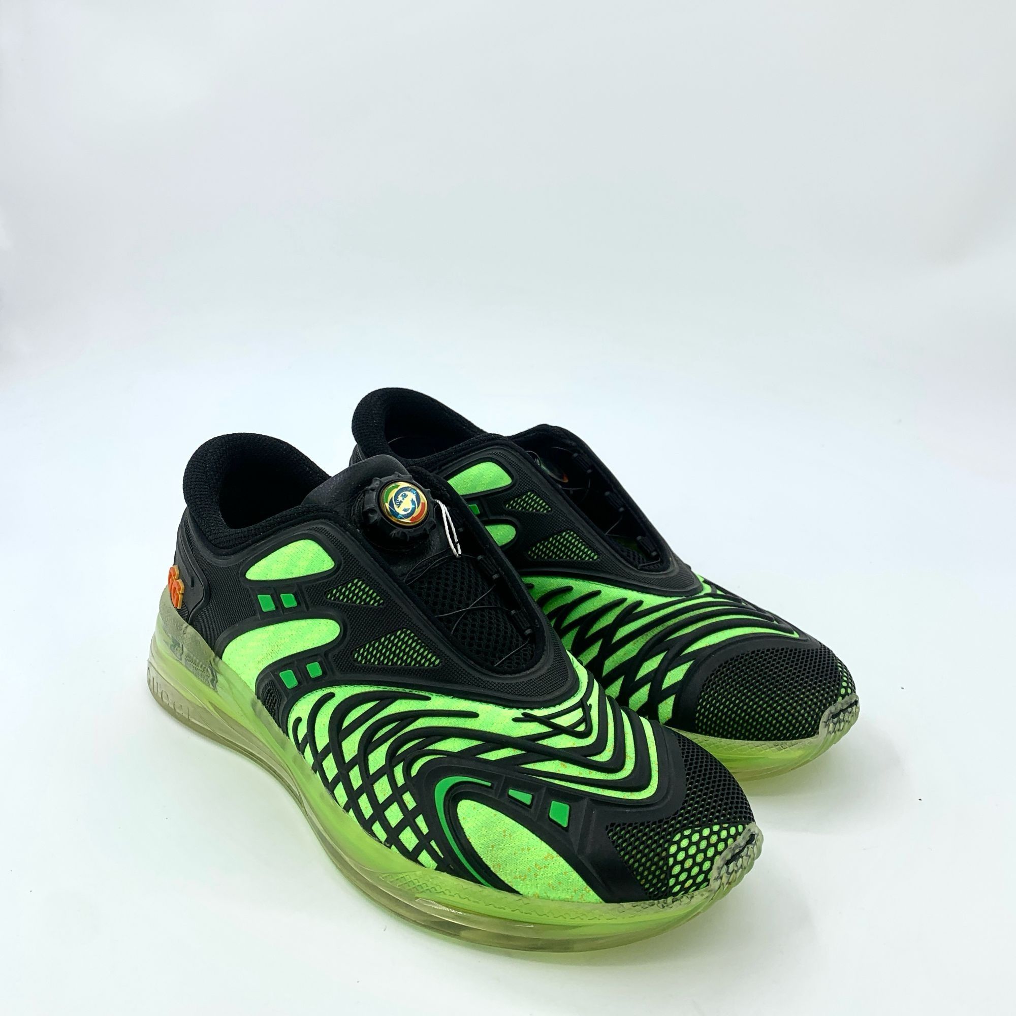 Gucci Gucci Green & Black Mesh Low-Top Sneakers (Size 40) Size US 7 / EU 40 - 7 Thumbnail