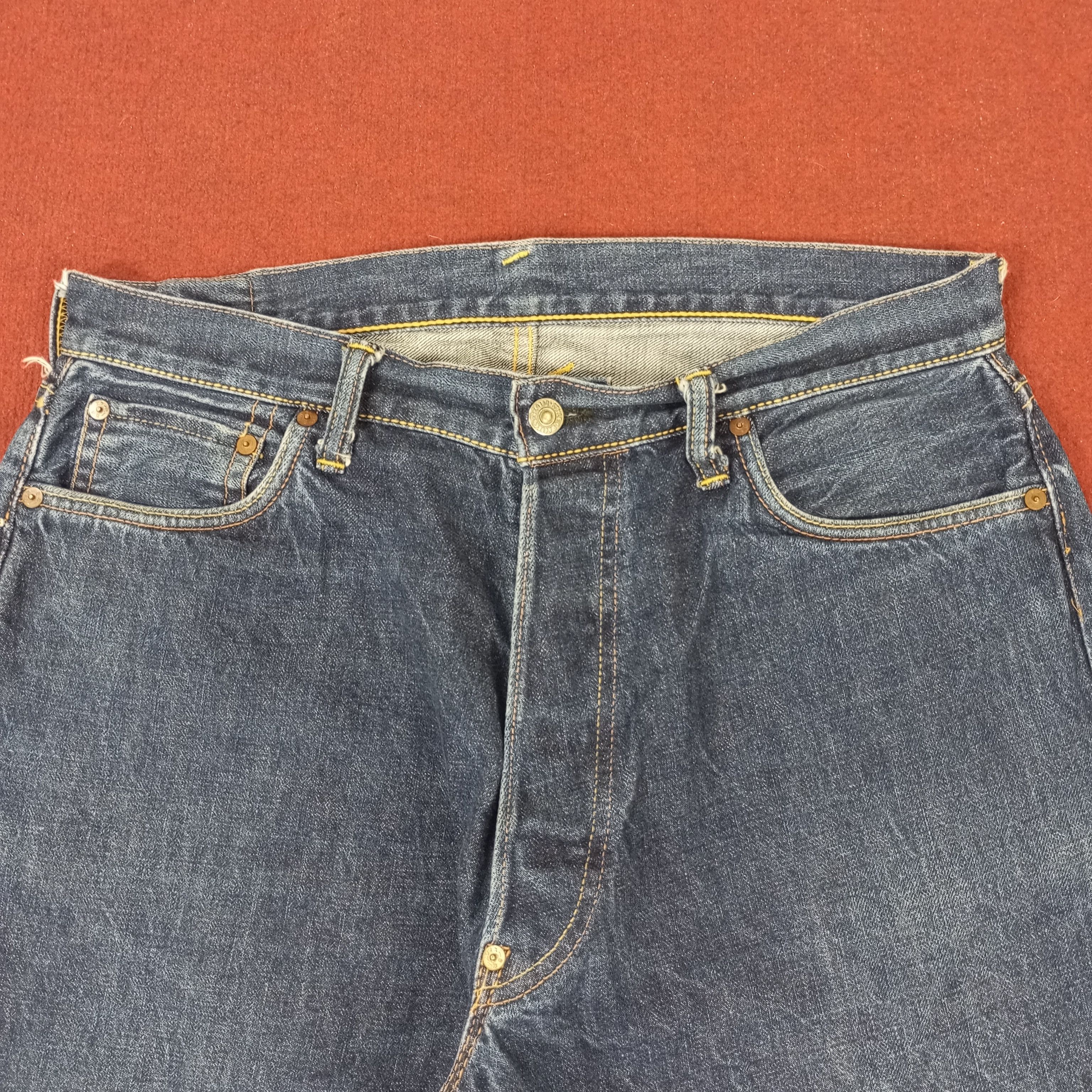 Evisu × Vintage Evisu Japanese Brand Streetwear Custom Daicock Style Jeans Size US 34 / EU 50 - 5 Thumbnail