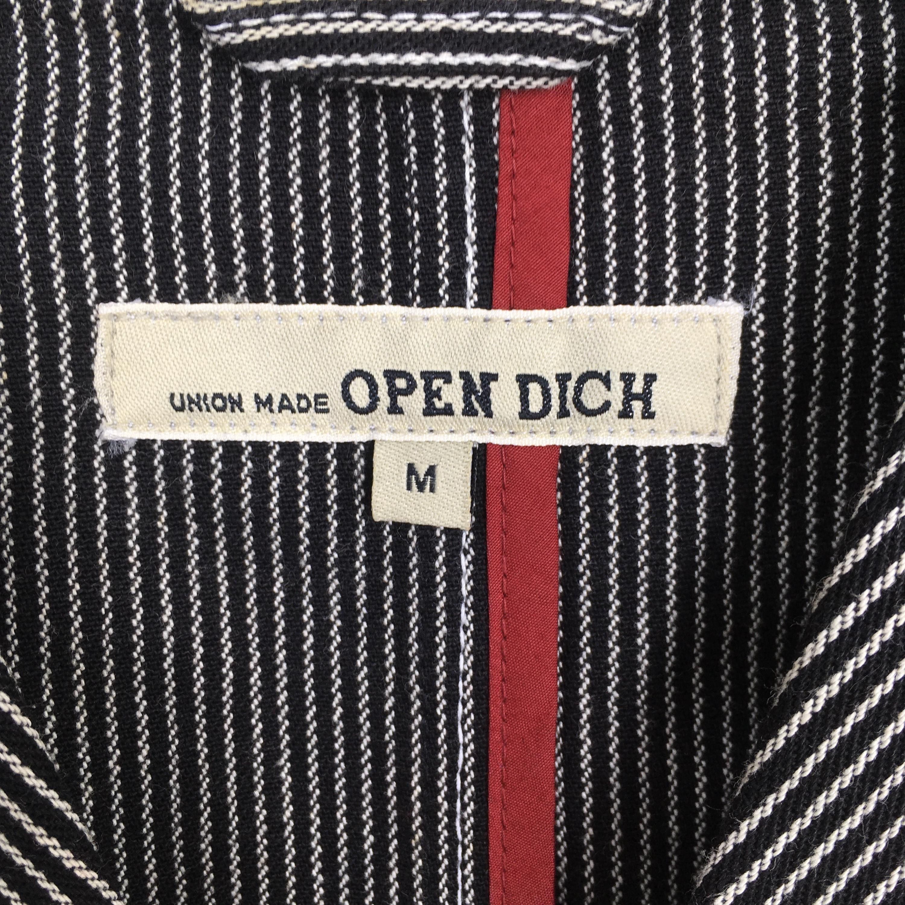 Vintage Vtg Open Dich Union Made Black Stripes Worker Jacket Medium Size US M / EU 48-50 / 2 - 5 Thumbnail