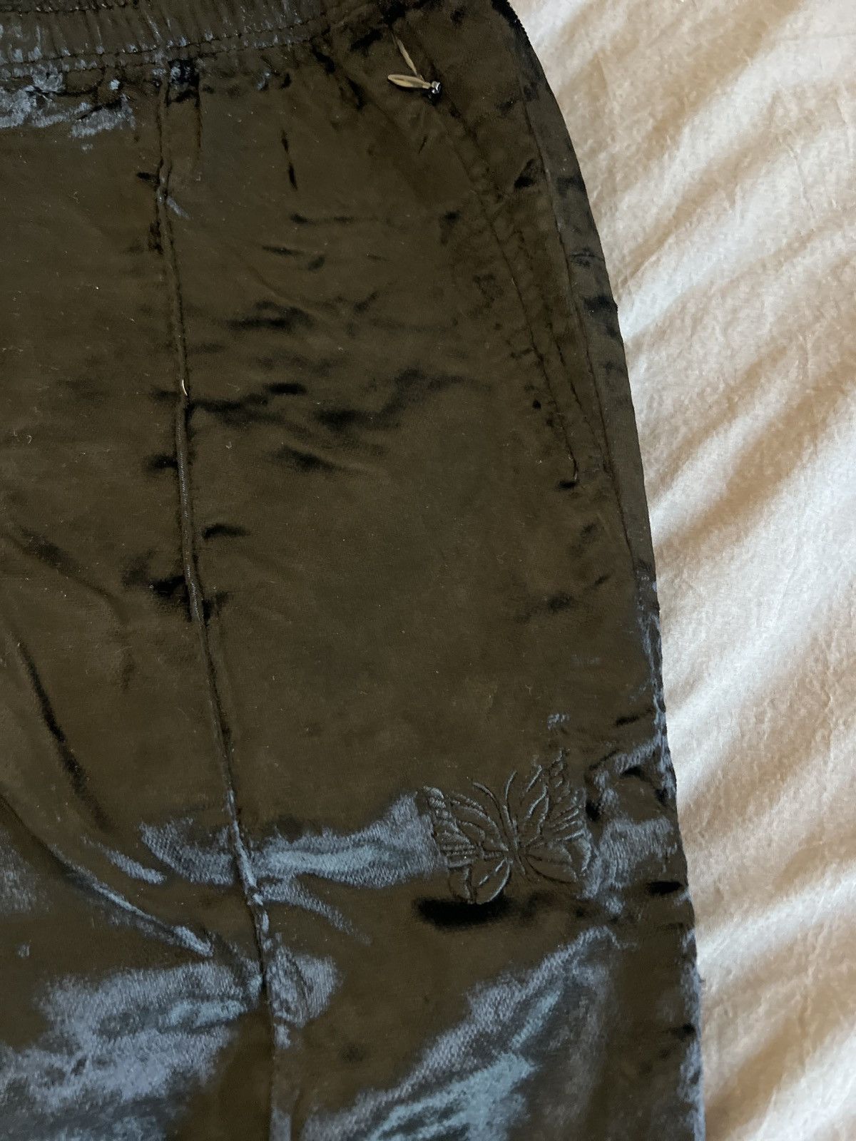 Needles Black velvet needles flared track pant Size US 31 - 3 Thumbnail