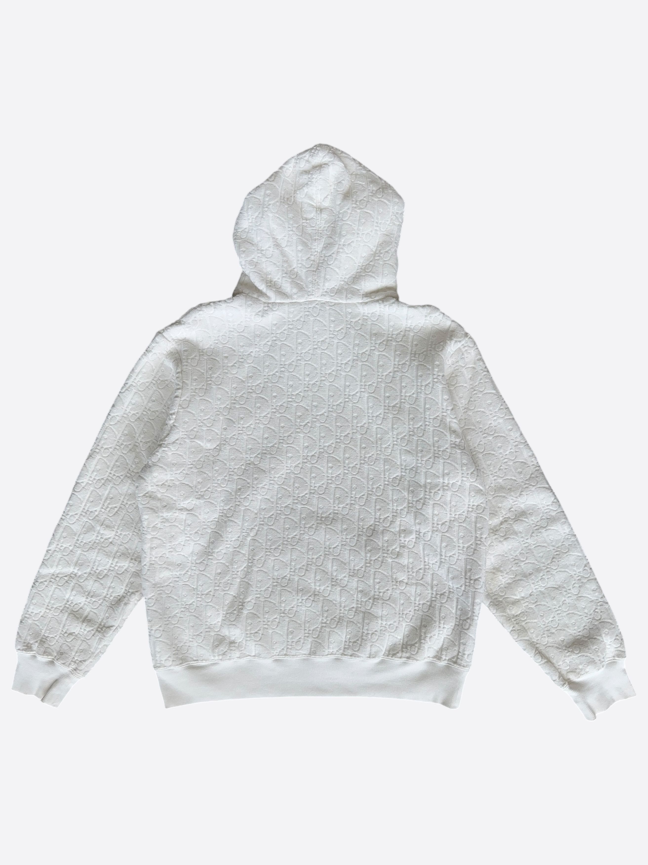 Dior Dior White Oblique Towel Hoodie Size US M / EU 48-50 / 2 - 2 Thumbnail