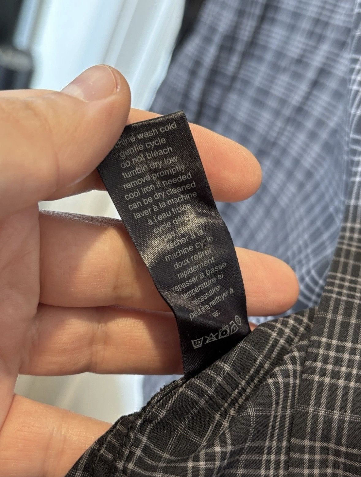 John Varvatos NWT John Varvatos Shirt 2XL XXL Button Up Coal Gray Check Size US XXL / EU 58 / 5 - 6 Thumbnail