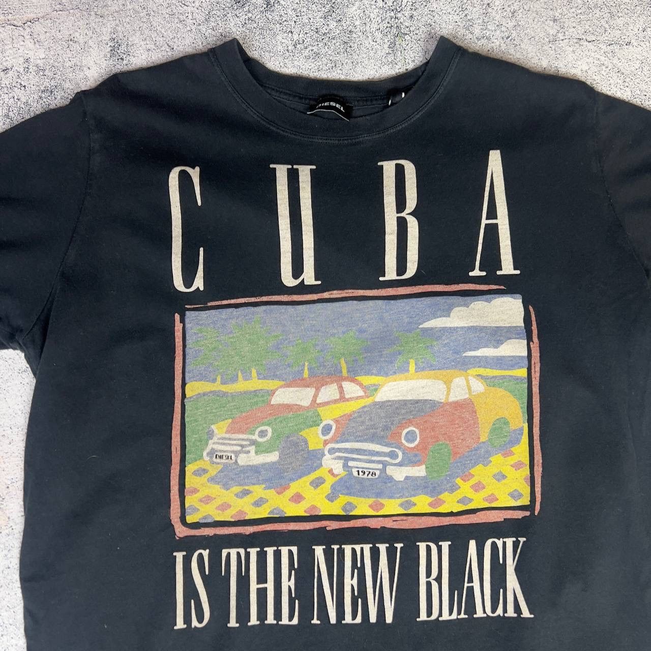 Diesel Diesel Cuba Is The New Black Tee Men's Size M Black Y2K 90s Size US M / EU 48-50 / 2 - 2 Thumbnail
