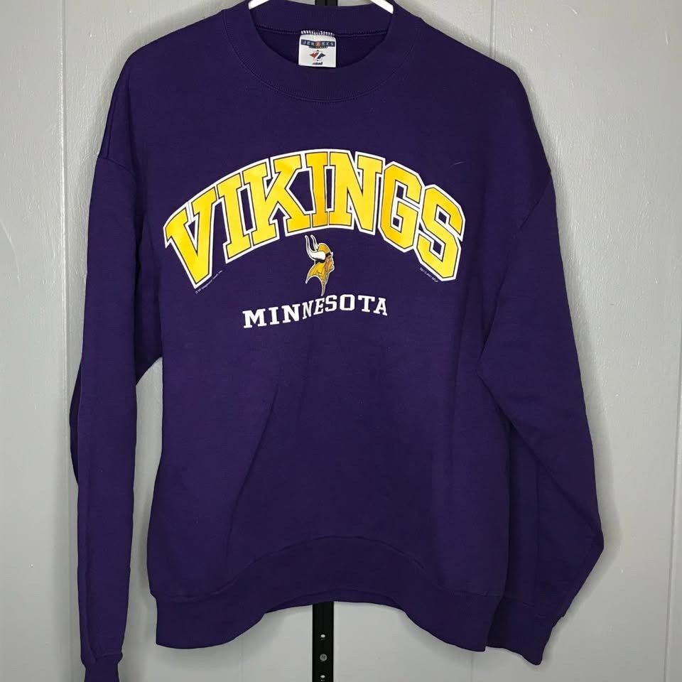 NFL × Vintage Vintage Minnesota Vikings NFL Crewneck Sweater sz MD Size US M / EU 48-50 / 2 - 1 Thumbnail