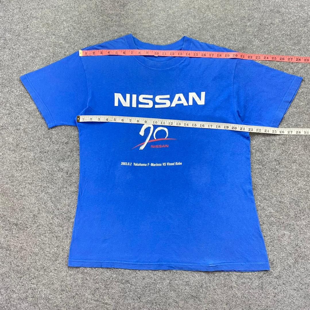 Nissan Vintage Nissan 2003 Yokohama F. Marius vs Vissel Kobe Tshirt Size US L / EU 52-54 / 3 - 3 Thumbnail
