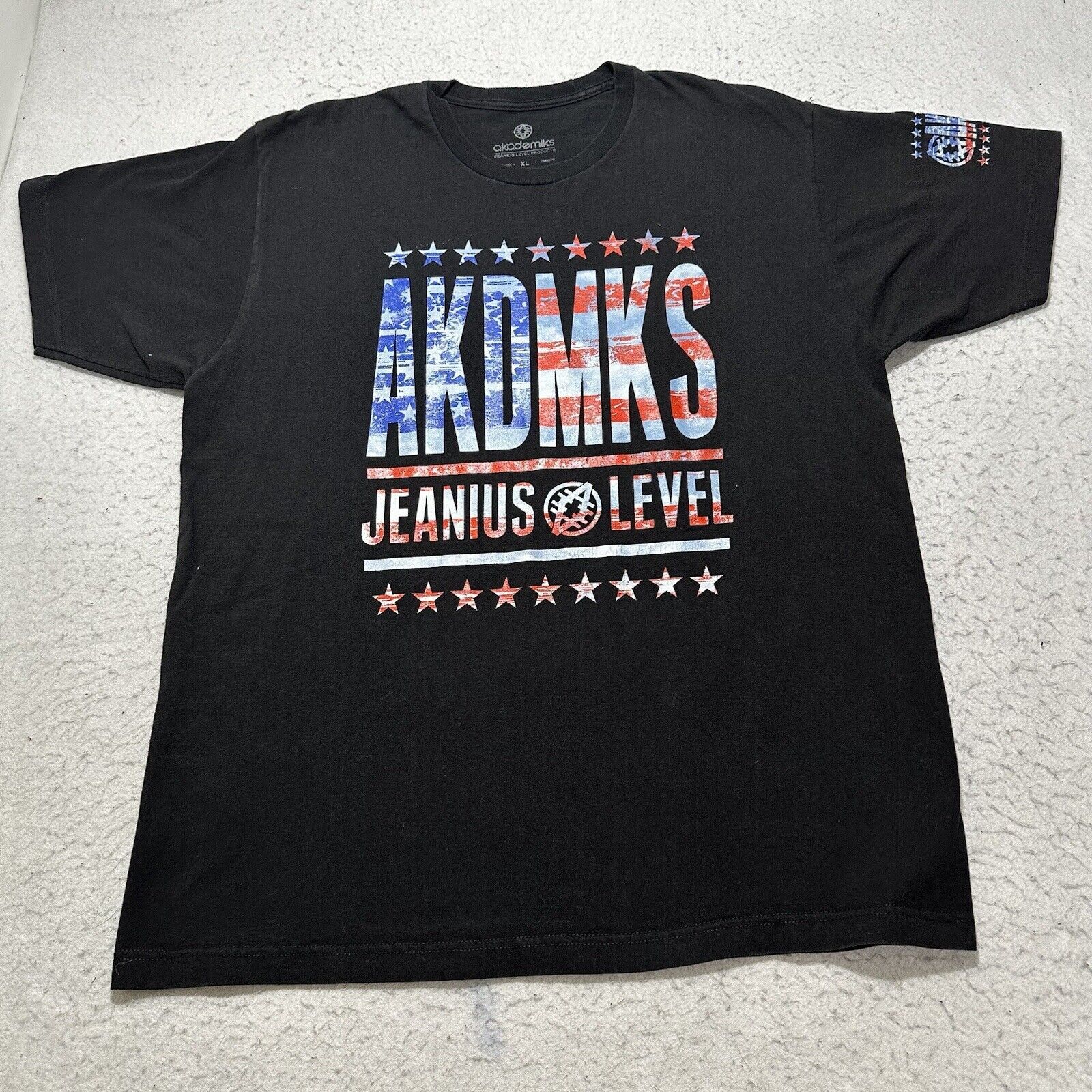 Akademiks Akademiks XL Jenius Level American Flag Graphic T Shirt Size US XL / EU 56 / 4 - 1 Thumbnail