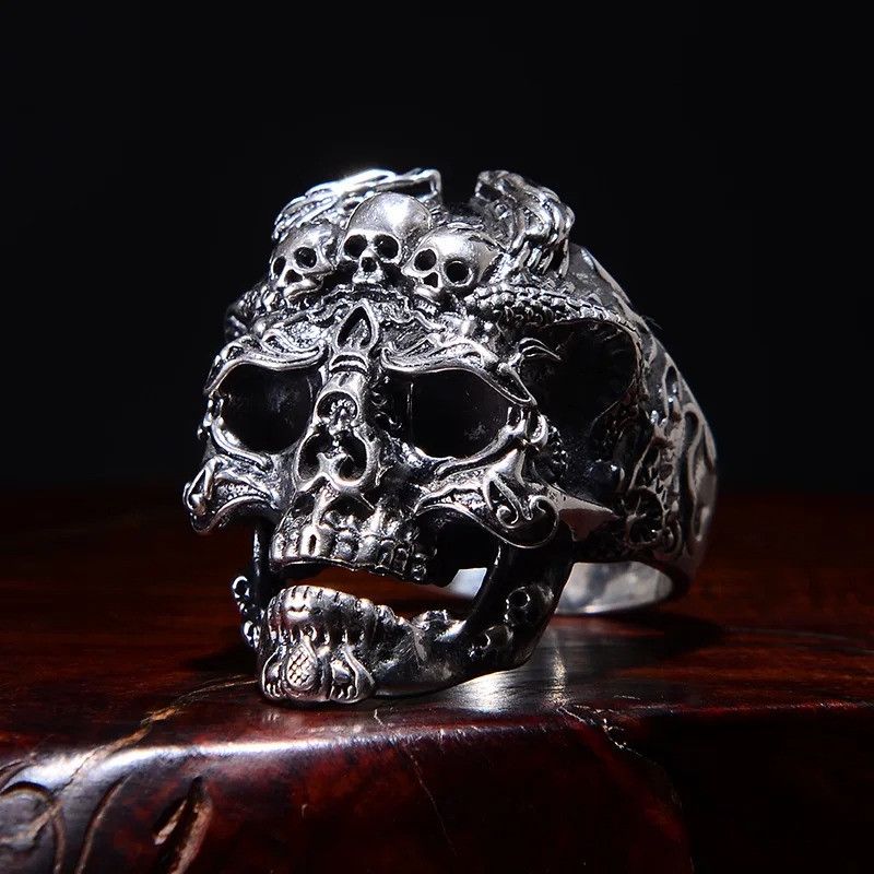 Japanese Brand × Jewelry × Vintage Retro Skull Ring Size ONE SIZE - 2 Thumbnail