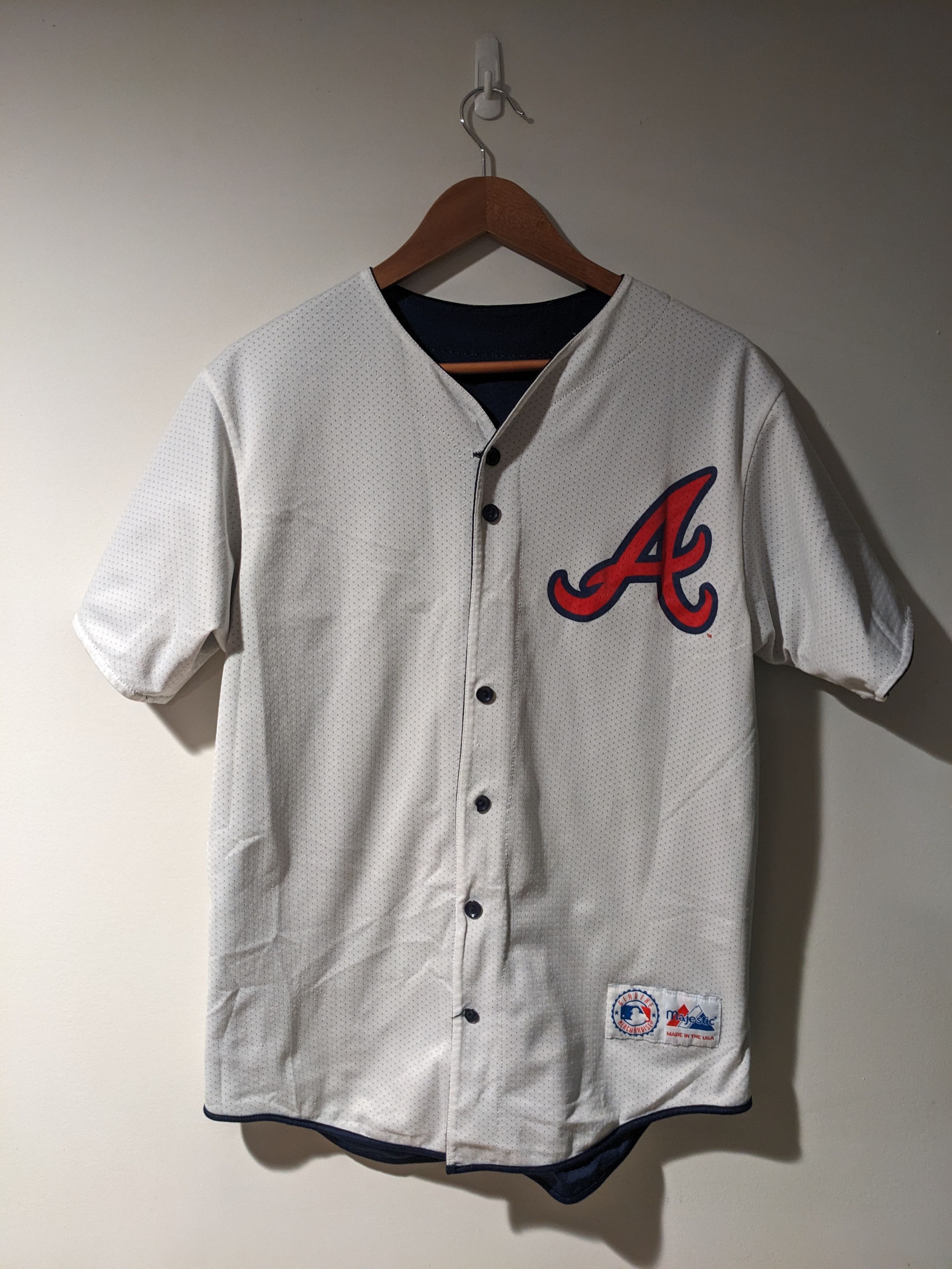 Majestic × Vintage Vintage 90s Atlantic Braves Majestic MLB Reversible Jersey Size US M / EU 48-50 / 2 - 7 Thumbnail