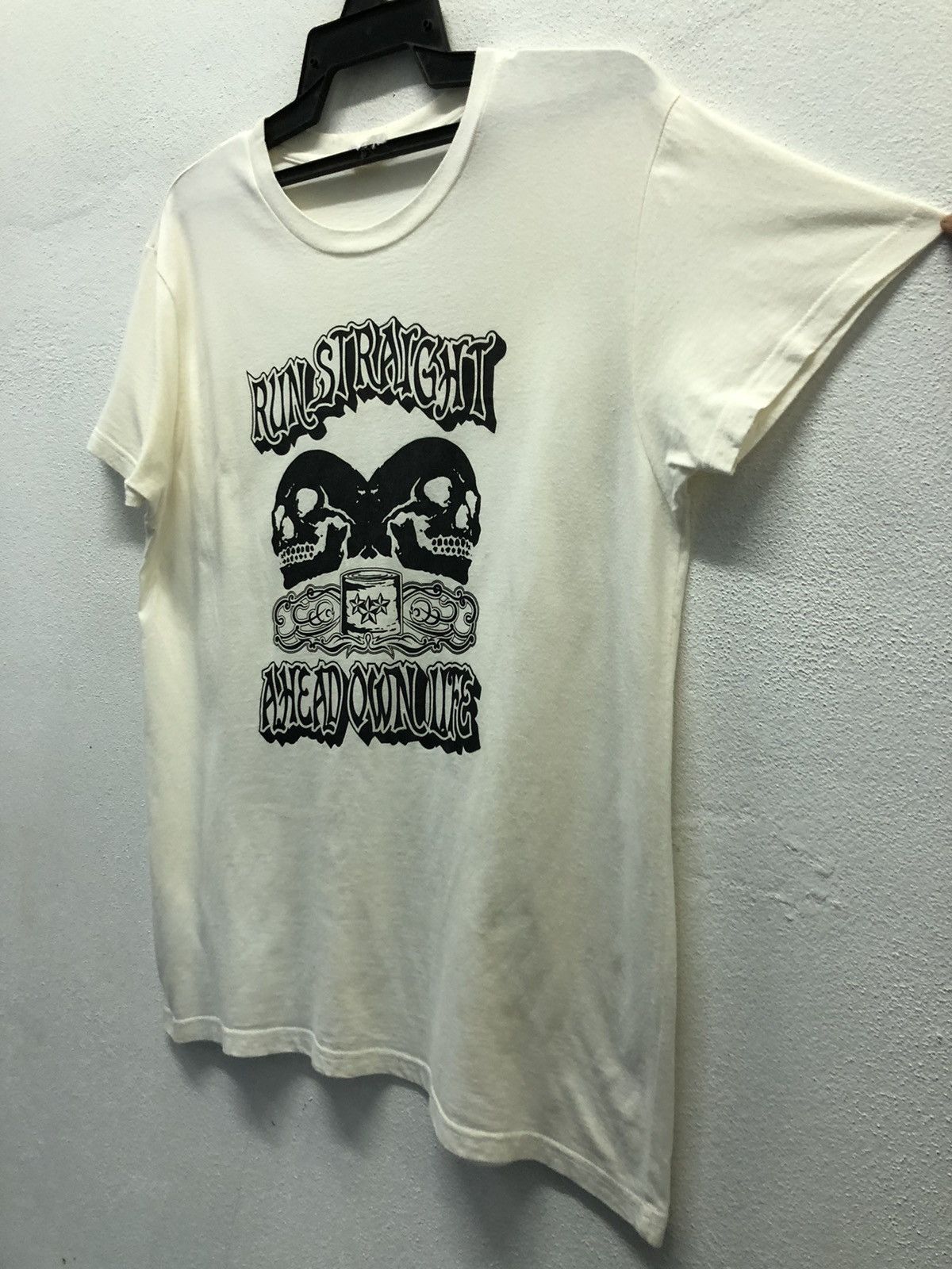 Vintage Vintage Run Straight A Head Own Life T-Shirt Size US M / EU 48-50 / 2 - 5 Thumbnail