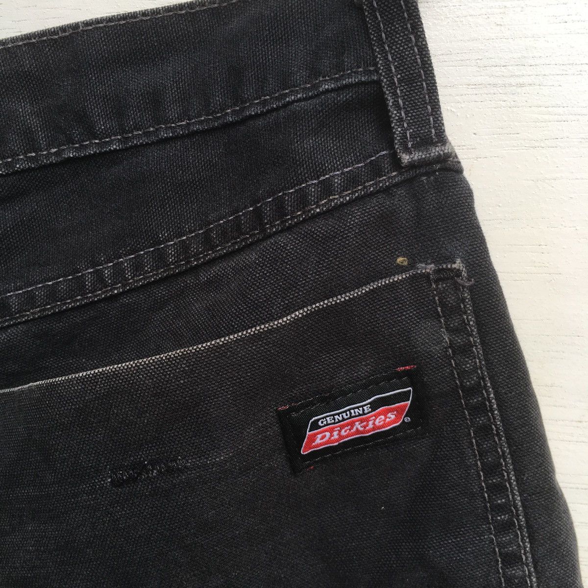 Dickies × Vintage SUN FADED VINTAGE DICKIES DISTRESSED CARPENTER JORTS Size US 35 - 15 Thumbnail