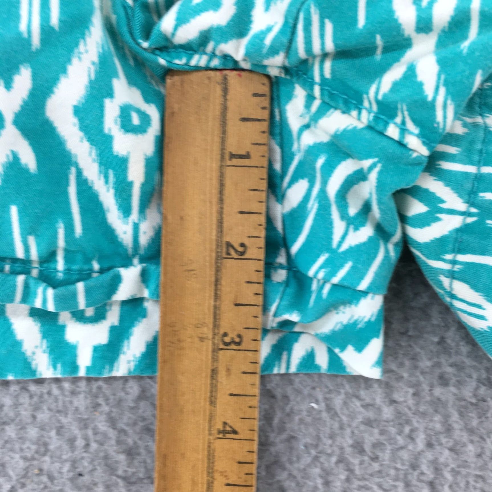 Old Navy Old Navy Chino Shorts Womens 4 Blue Cotton Mid Rise Side Pocket Zip Fly Casual Size 27" / US 4 / IT 40 - 7 Thumbnail