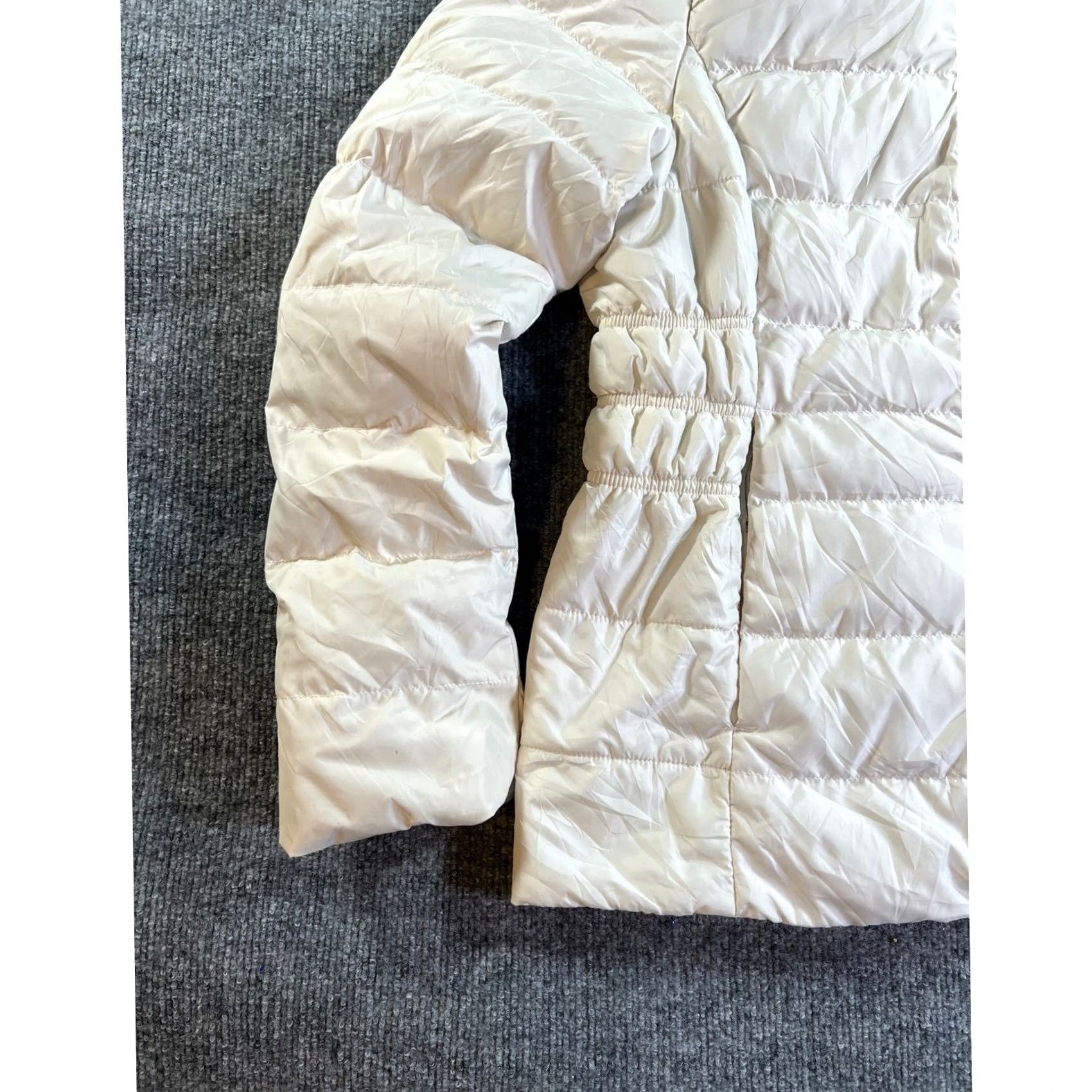 The North Face The North Face Puffer Jacket Women Small Cream Hooded Elastic Waist Quilted Zip Size S / US 4 / IT 40 - 5 Thumbnail