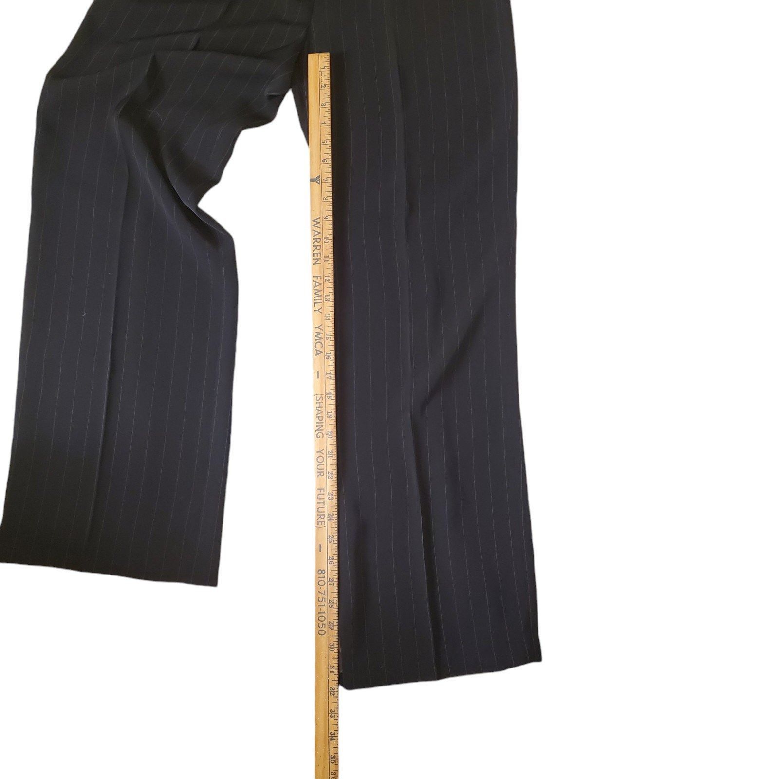 Ivan Grundahl Ivan Grundahl Vintage Wide Leg Dress Pants Pinstripe Pants B Size 32" / US 10 / IT 46 - 5 Thumbnail