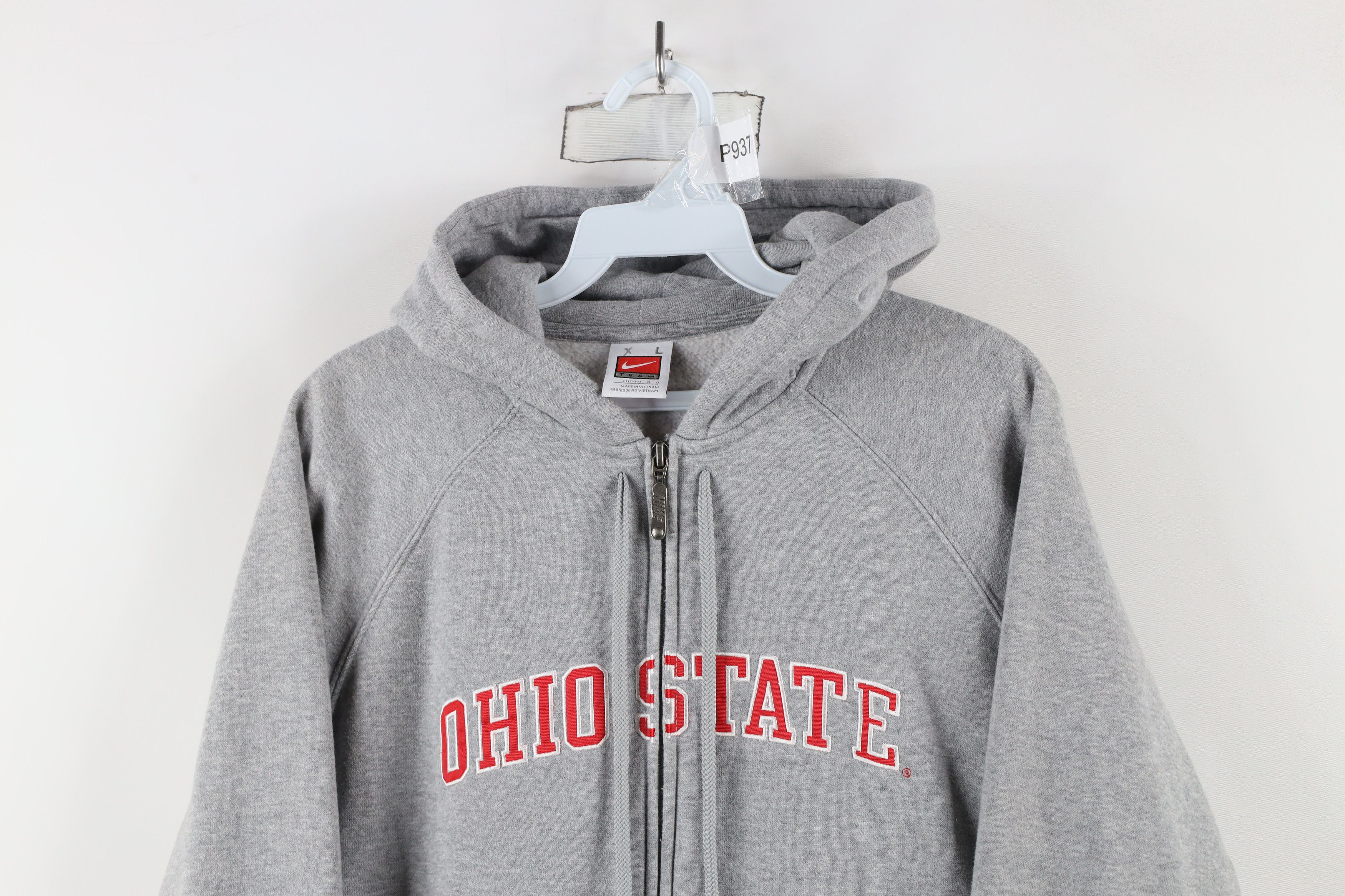 Nike × Vintage Vintage Nike Scott Mini Swoosh Ohio State University Hoodie Size L / US 10 / IT 46 - 2 Thumbnail