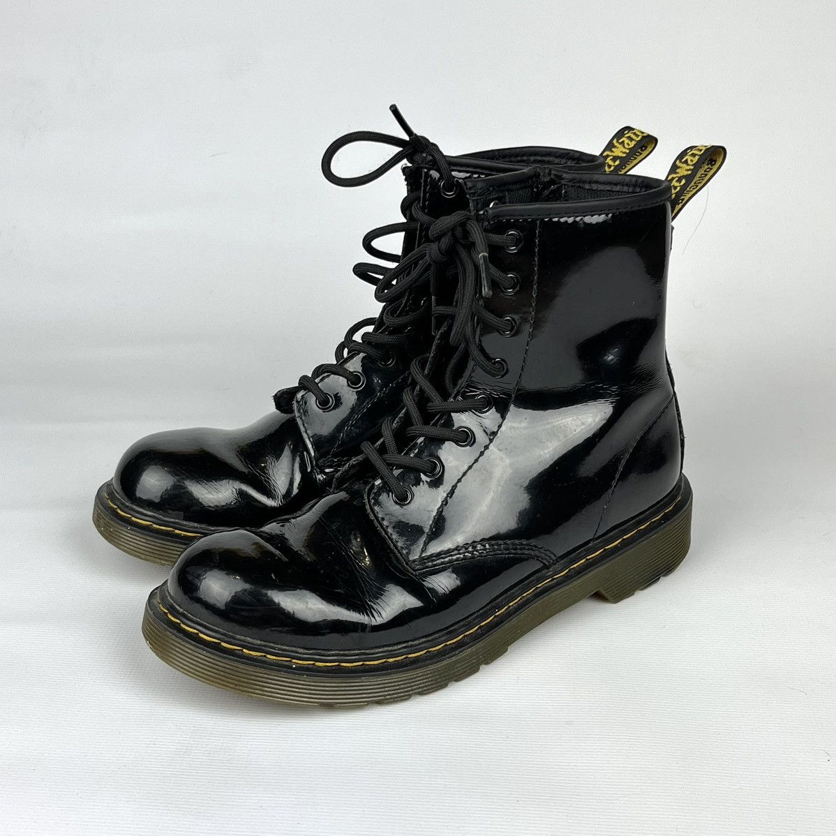 Dr. Martens Dr Martens 1460y hight Patent Smooth Leather Lamper Black Size US 5 / EU 37 - 2 Thumbnail