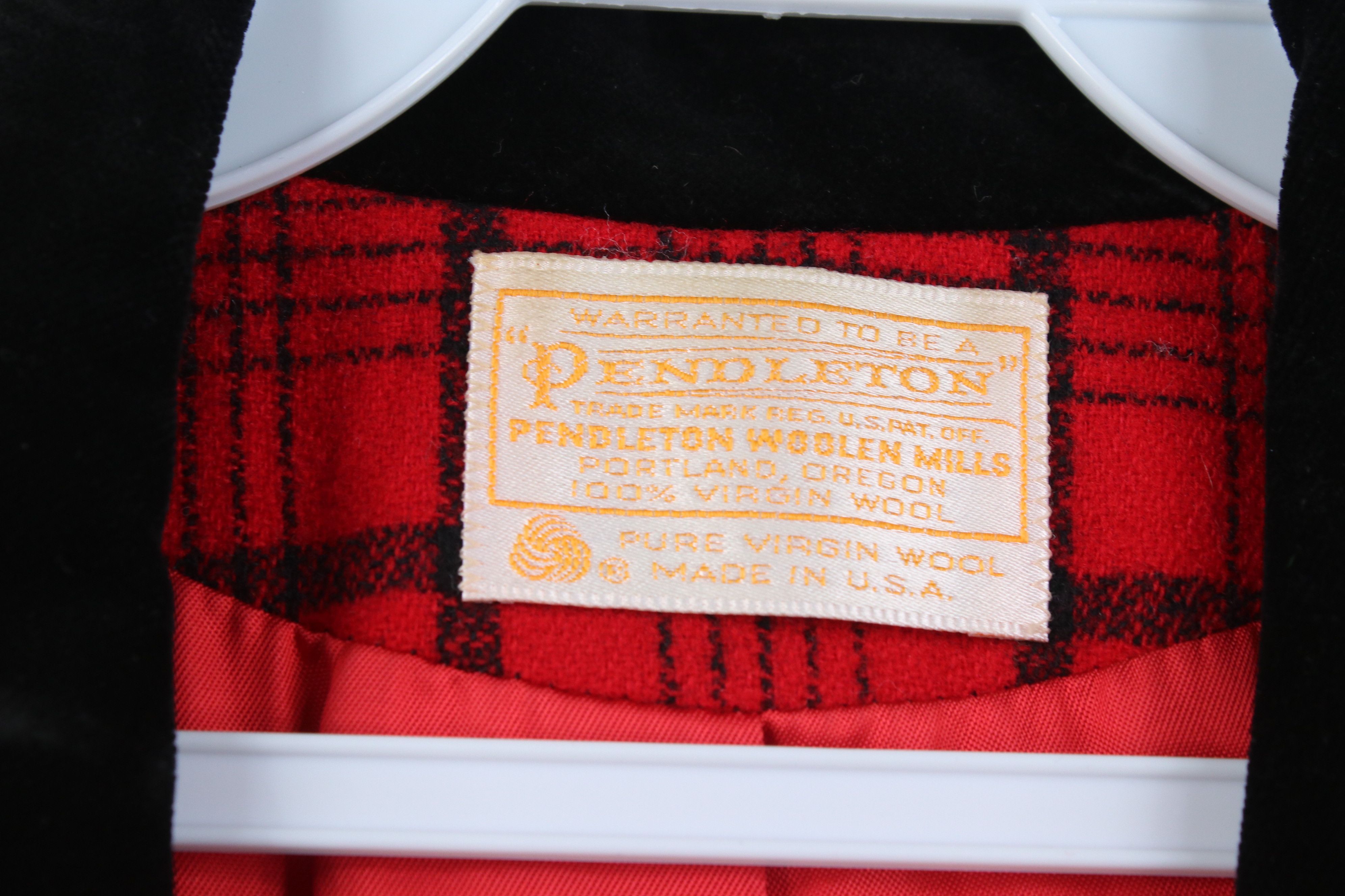 Pendleton Vintage 90s Pendleton Wool Suit Blazer Jacket Red Plaid USA Size XXL / US 16-18 / IT 52-54 - 5 Thumbnail