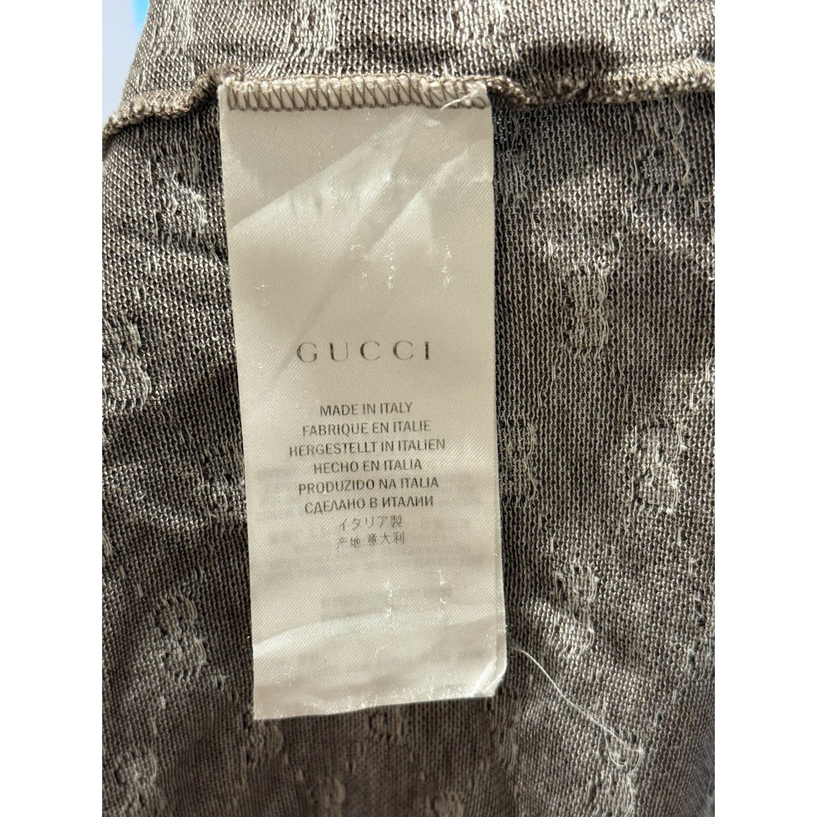 Gucci Gucci GG Monogram Polo Shirt L Brown Slim Fit Web Collar Size US L / EU 52-54 / 3 - 5 Thumbnail